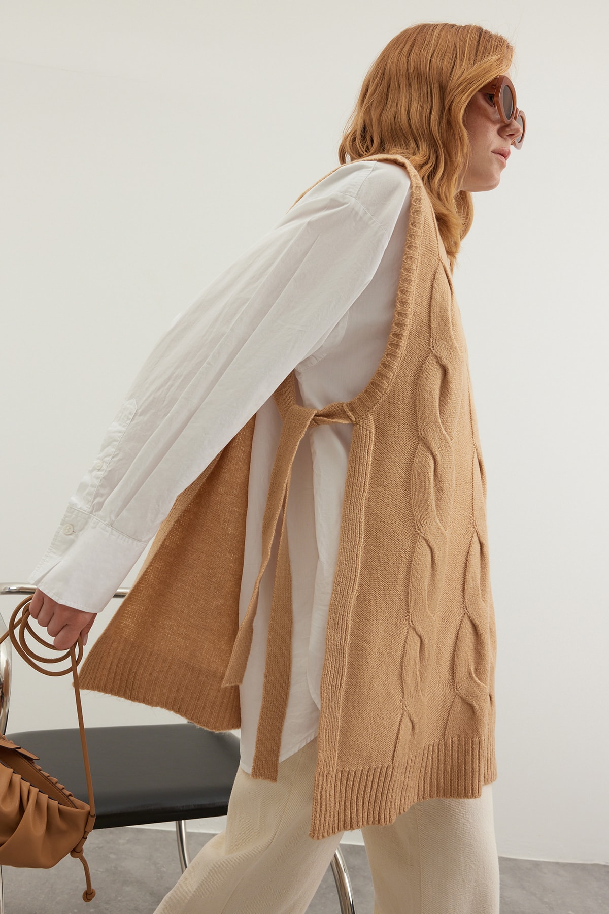 Trendyol Sweater - Brown - Regular fit
