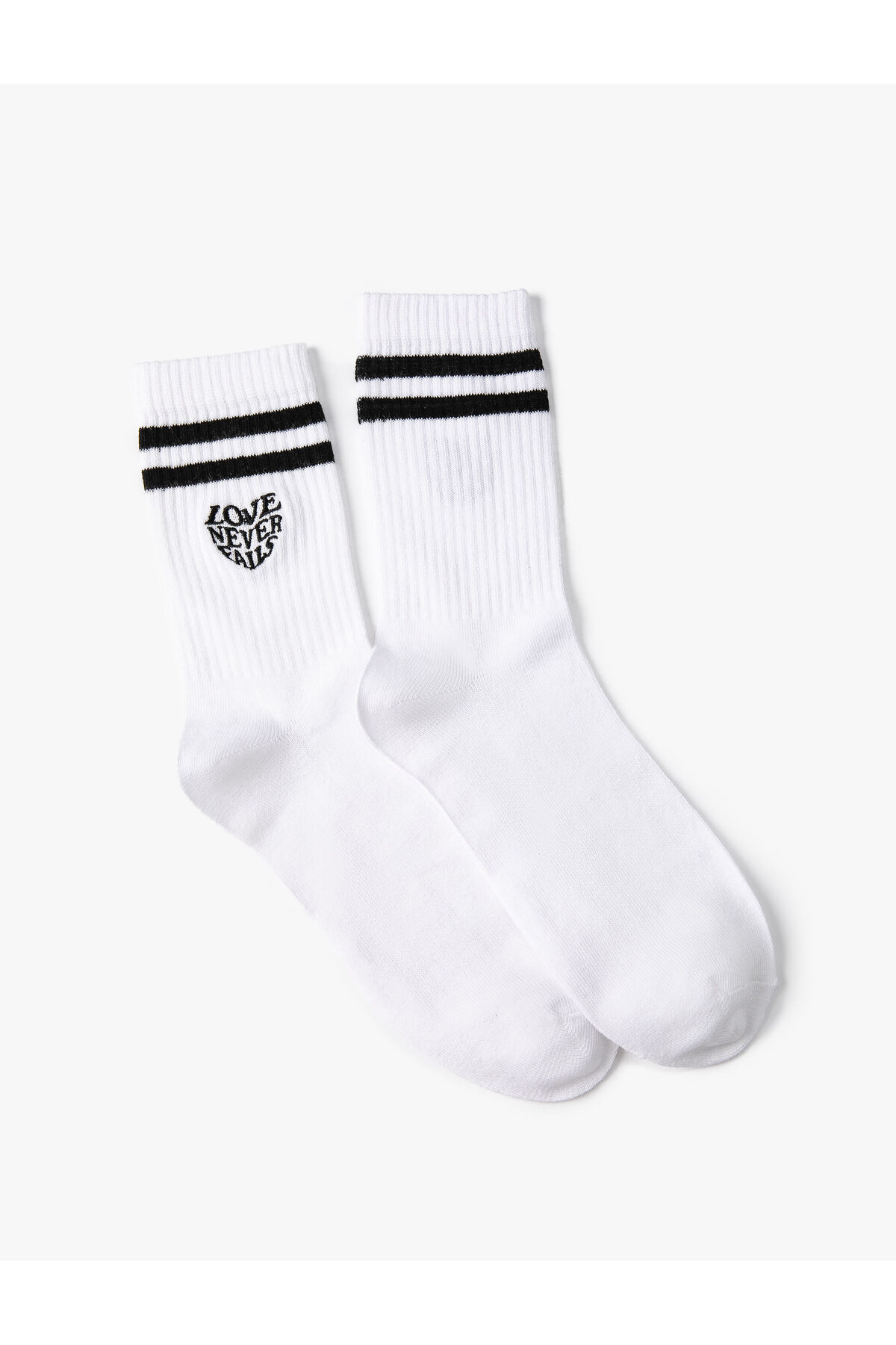 Koton Socks With Slogan Embroidered