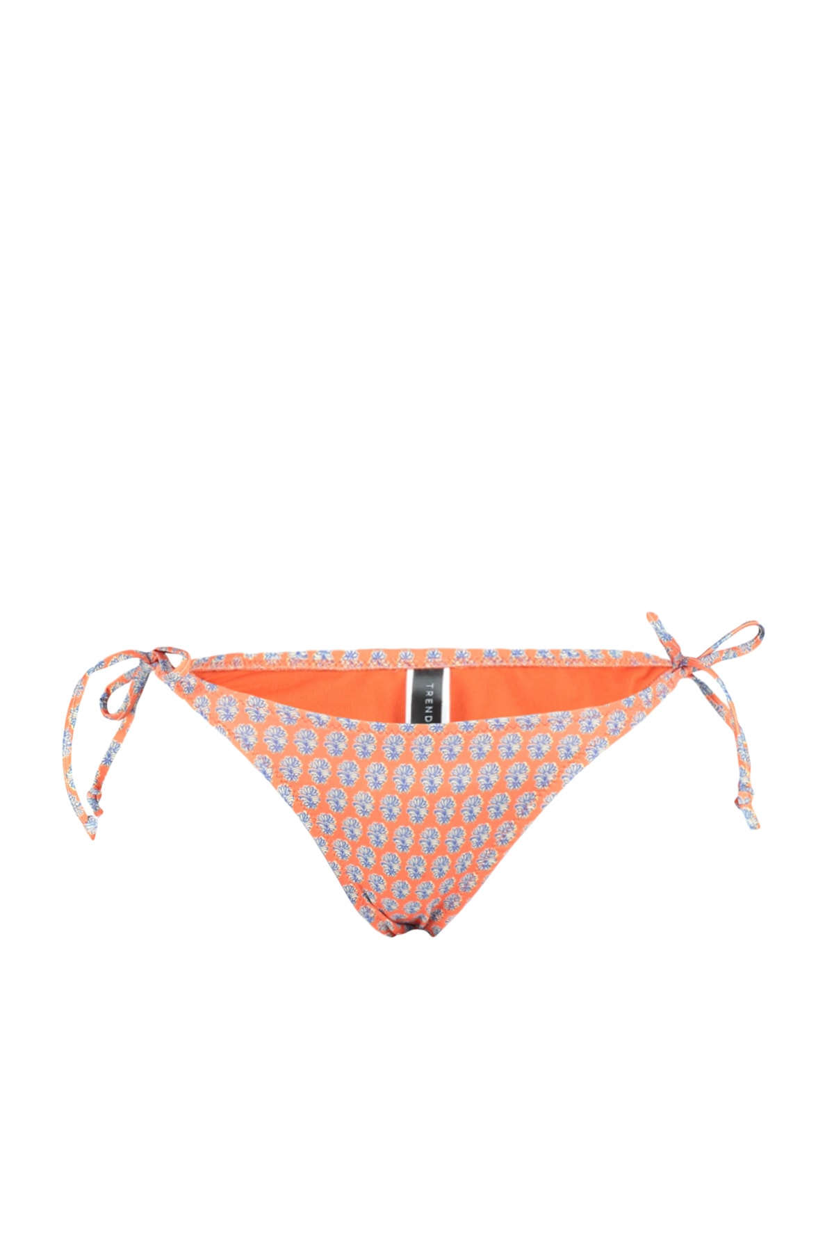 Trendyol Floral Patterned Tie-Up Regular Leg Bikini Bottom