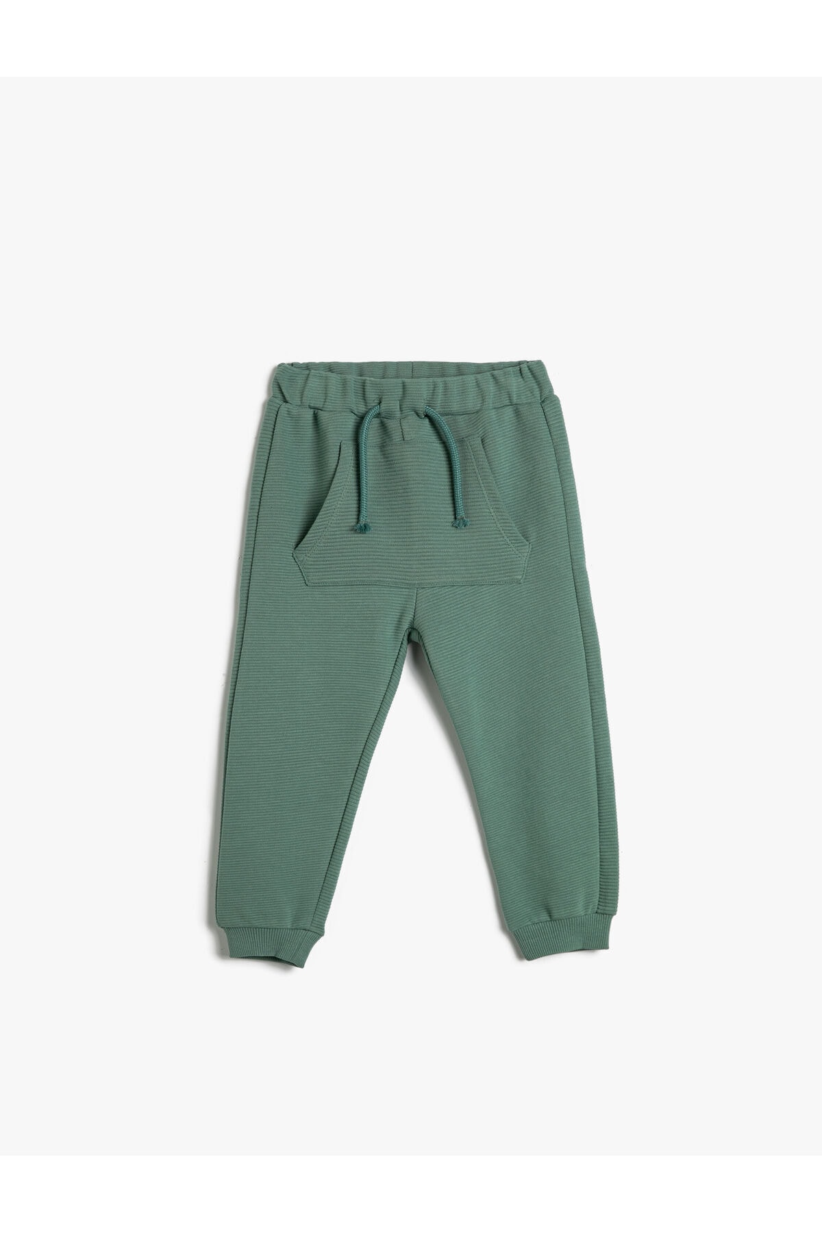 Koton Basic Jogger Sweatpants Tie Waist Textured Cotton