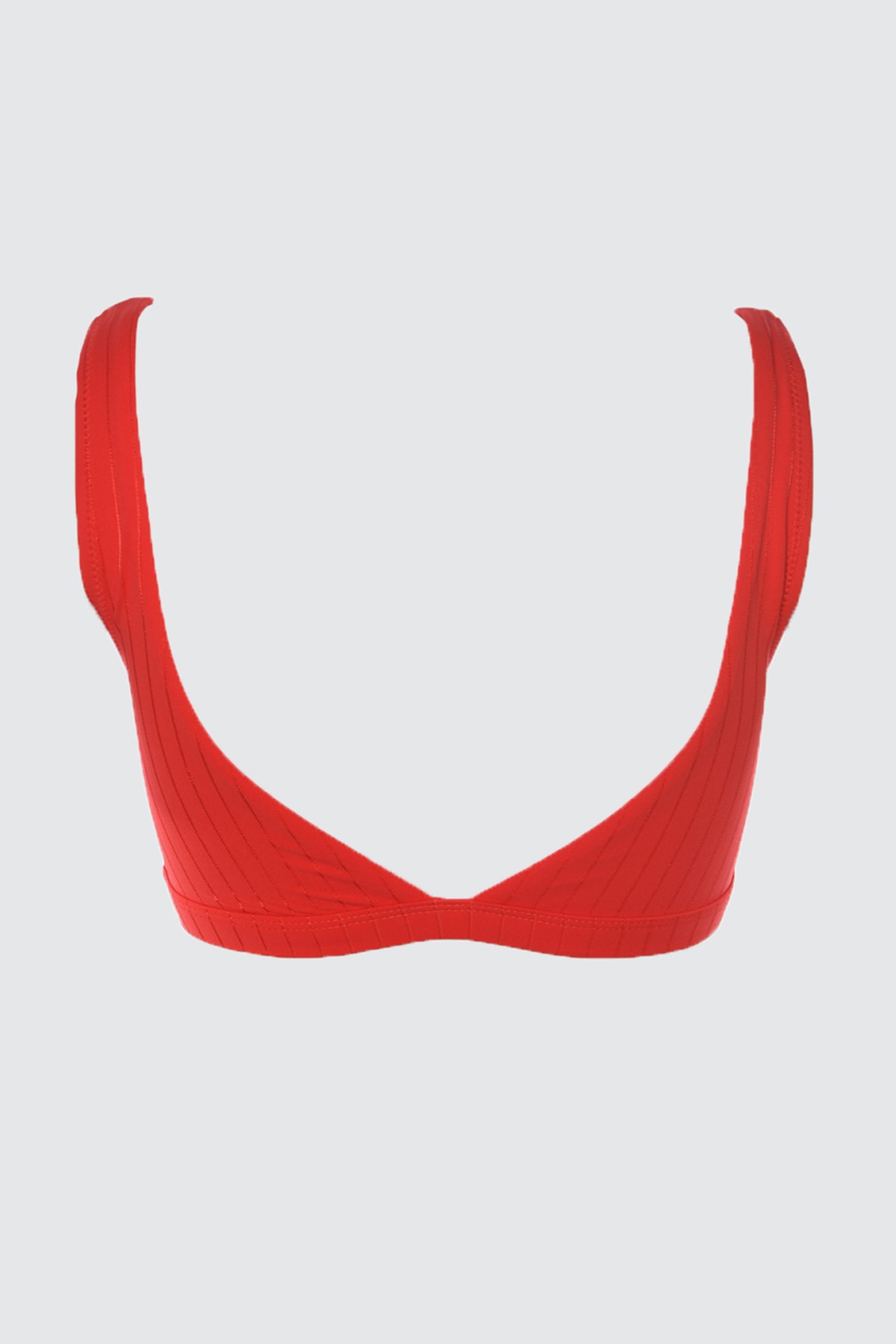 Top bikini texturat Trendyol Red Bralette