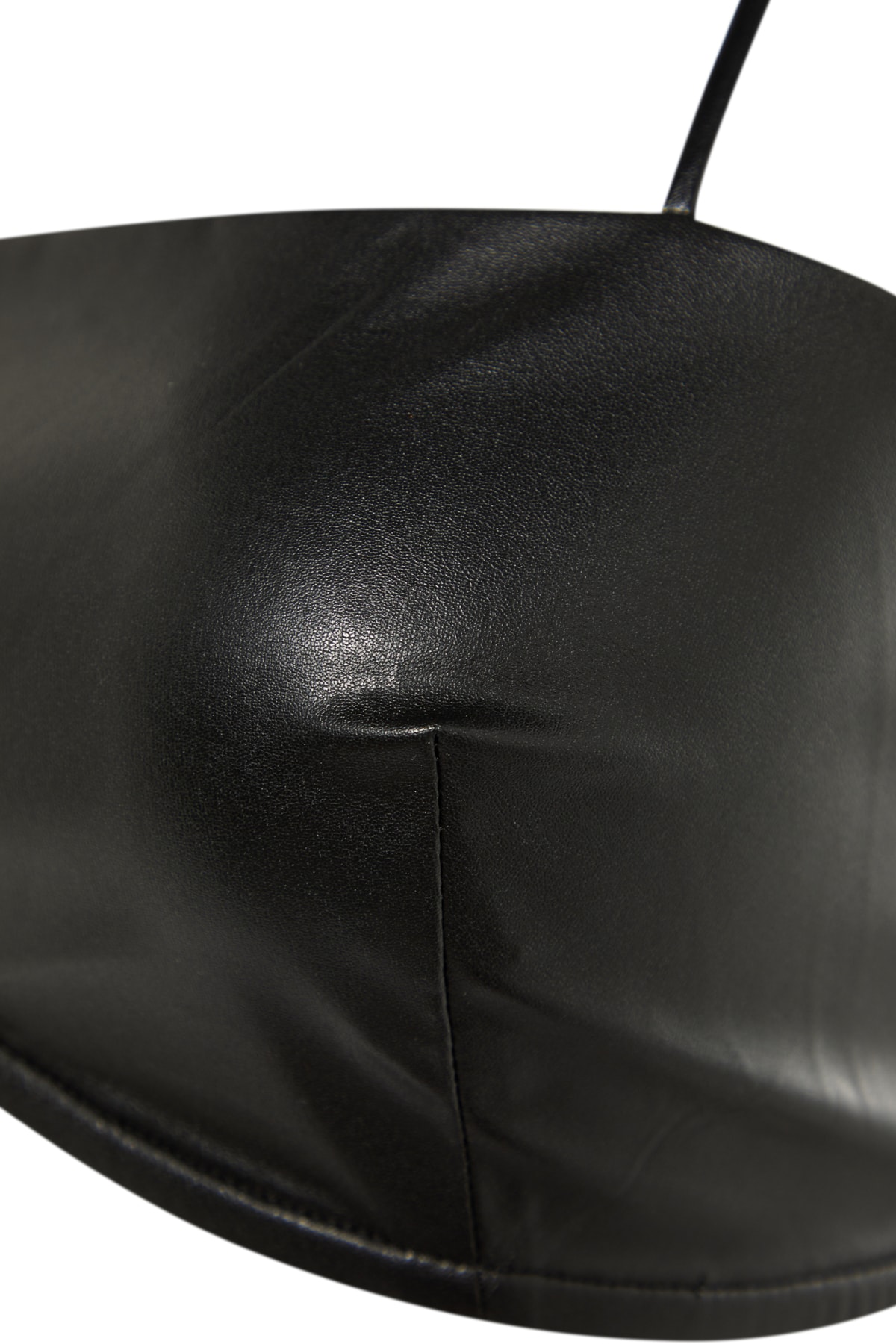 Trendyol X Sagaza Studio Black Faux Leather Bustier