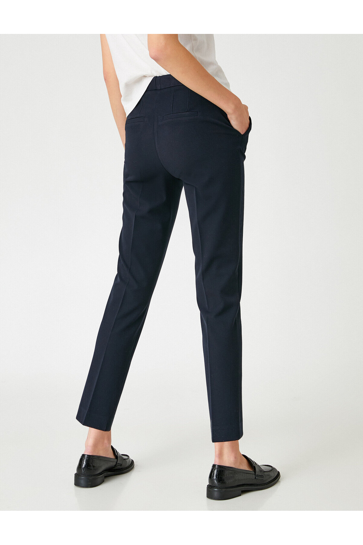 Pantaloni Koton - Albastru închis - Slim