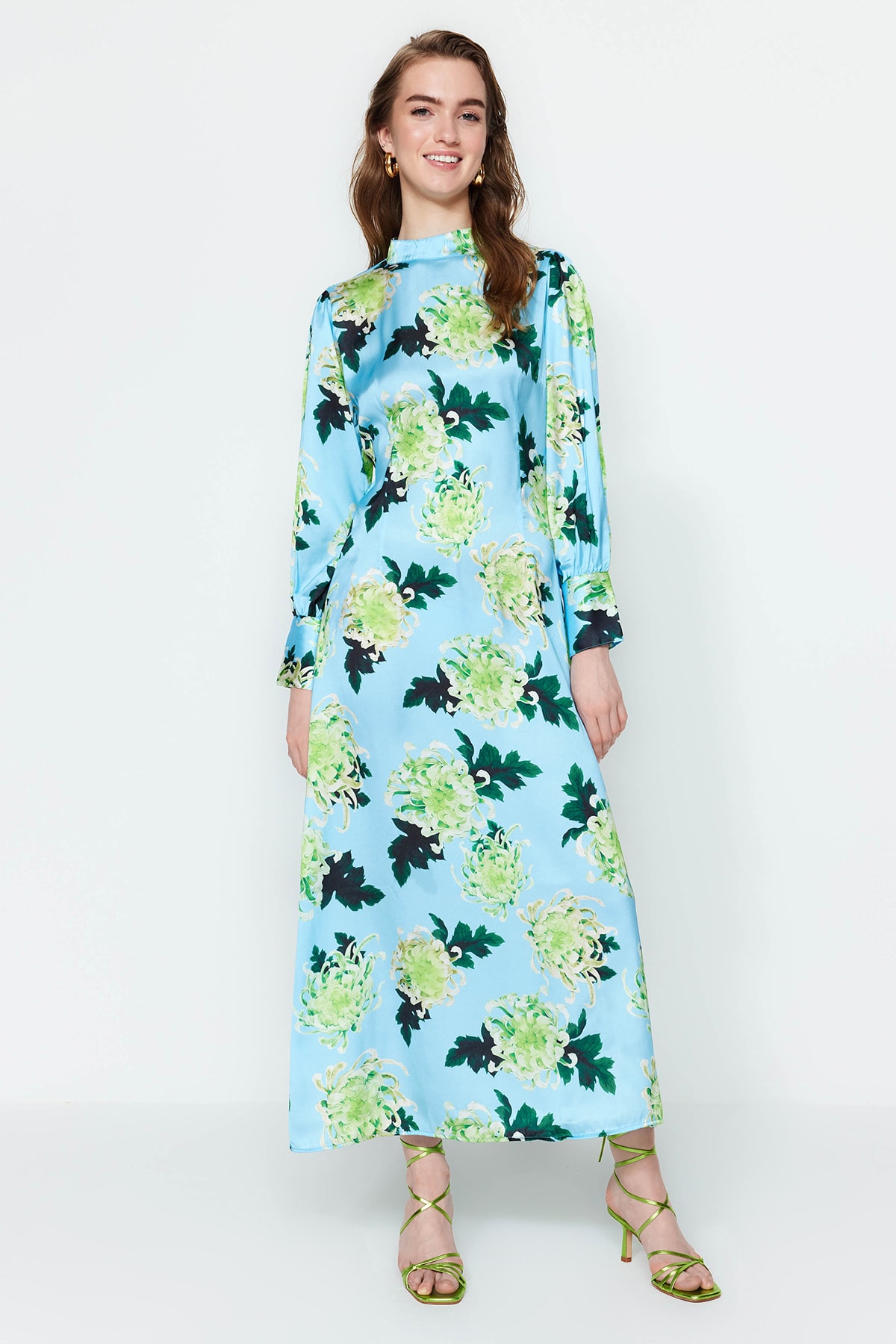 Trendyol Evening Dress - Blue - A-line