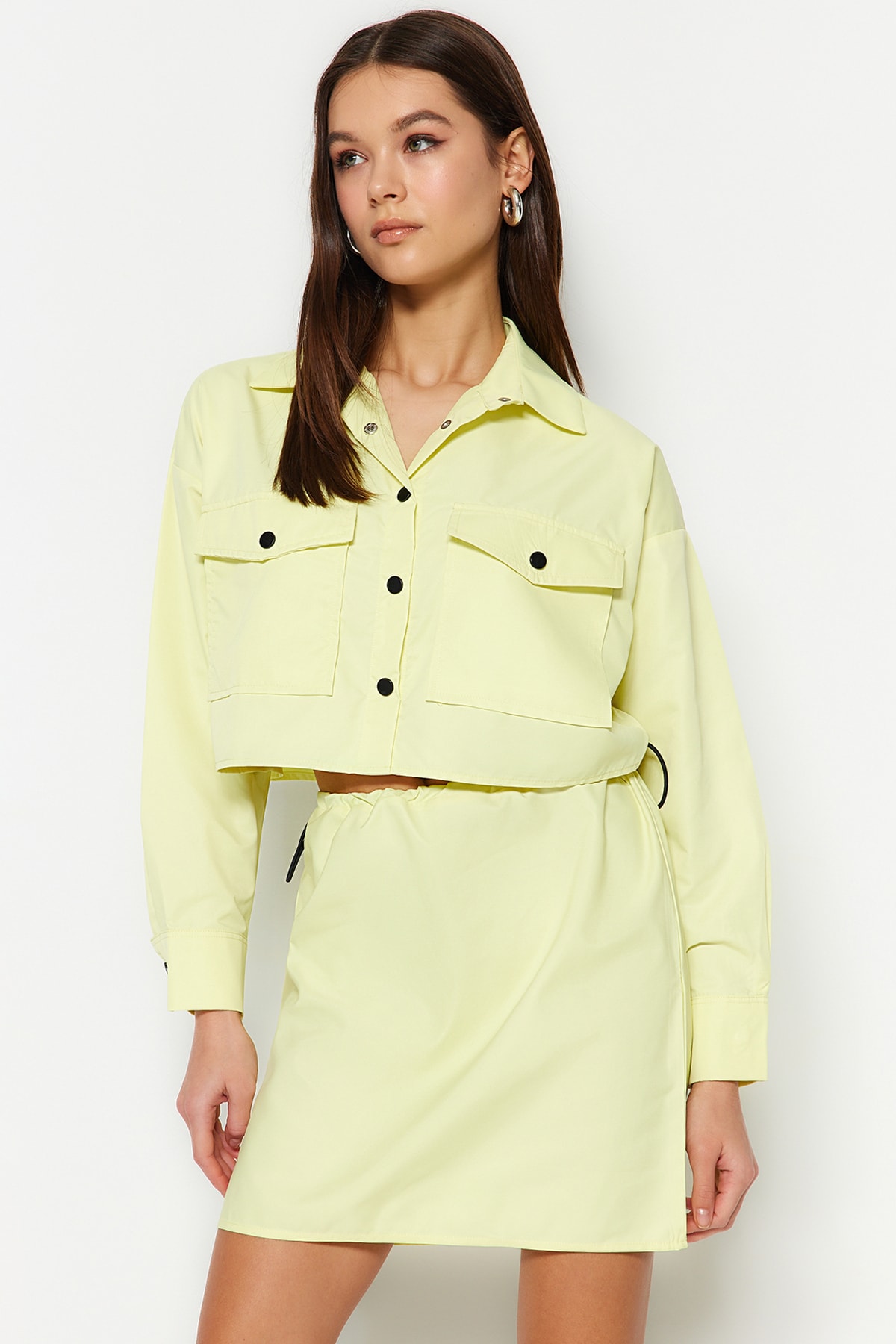 Trendyol Shirt - Yellow - Oversize