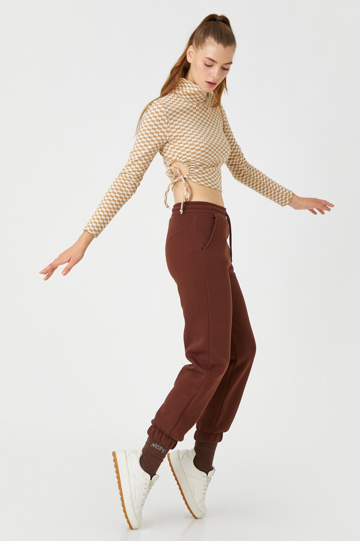 Koton Sweatpants - Brown - Joggers