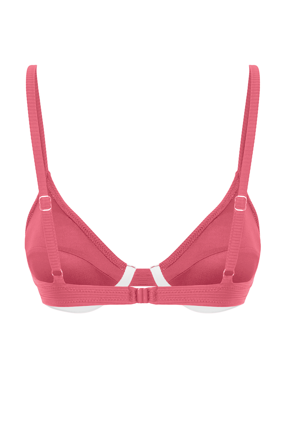 Trendyol Fuchsia Balconette Textured Bikini Top