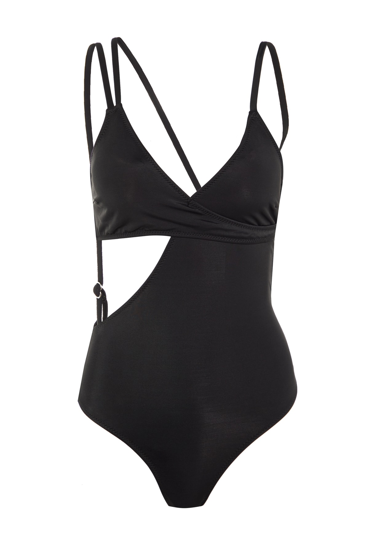 Black double breasted swimsuit