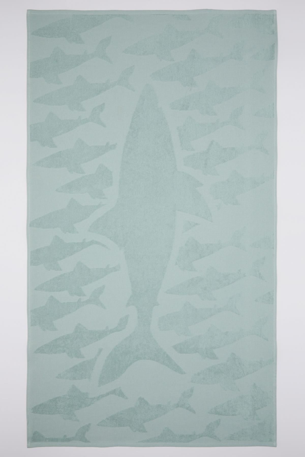 DEFACTO Boy's Shark Patterned Cotton Beach Peshtemal