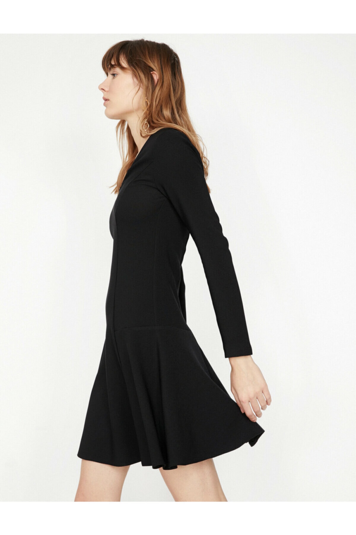 Koton femei V-Neck Dress