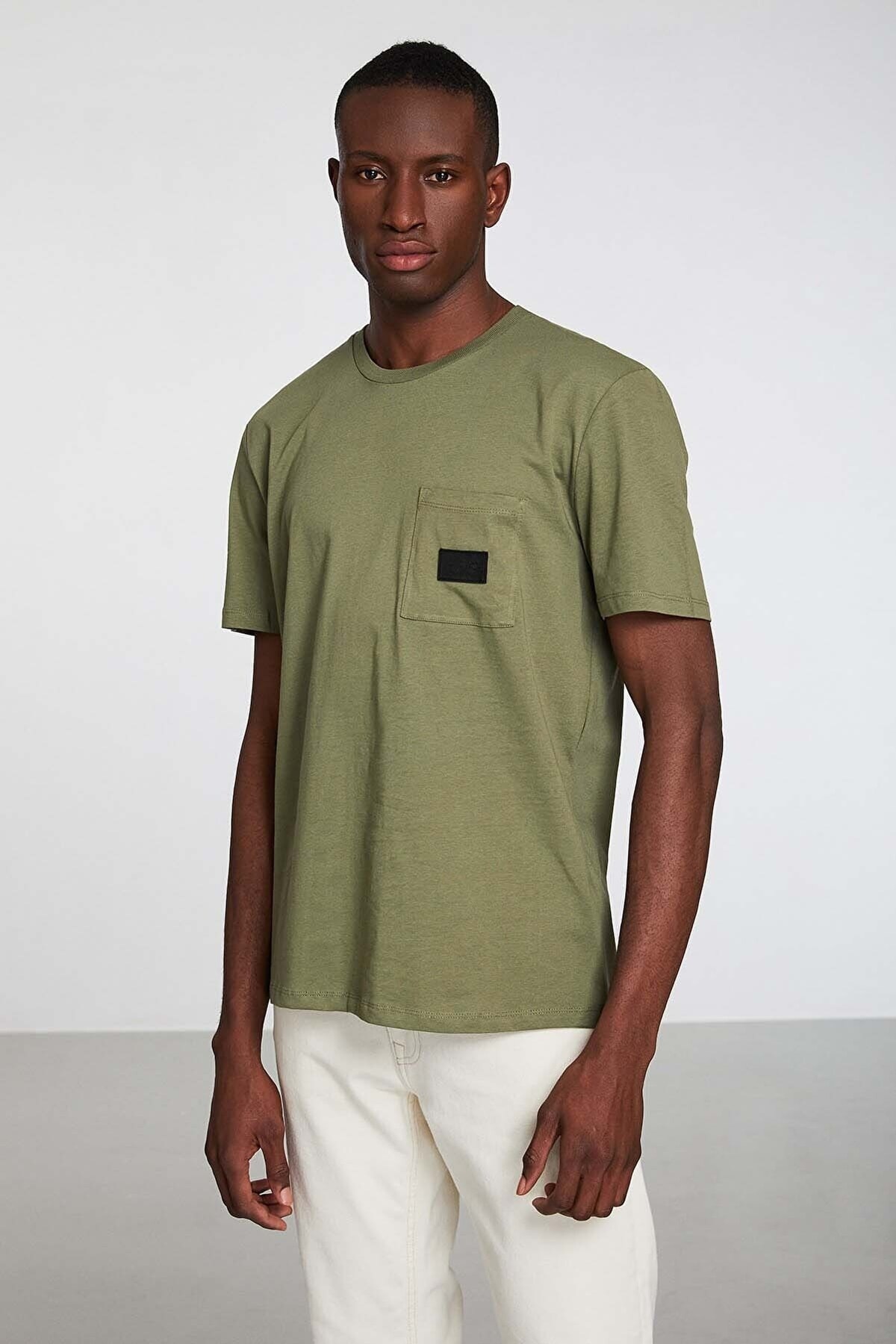 GRIMELANGE T-Shirt - Khaki - Regular fit