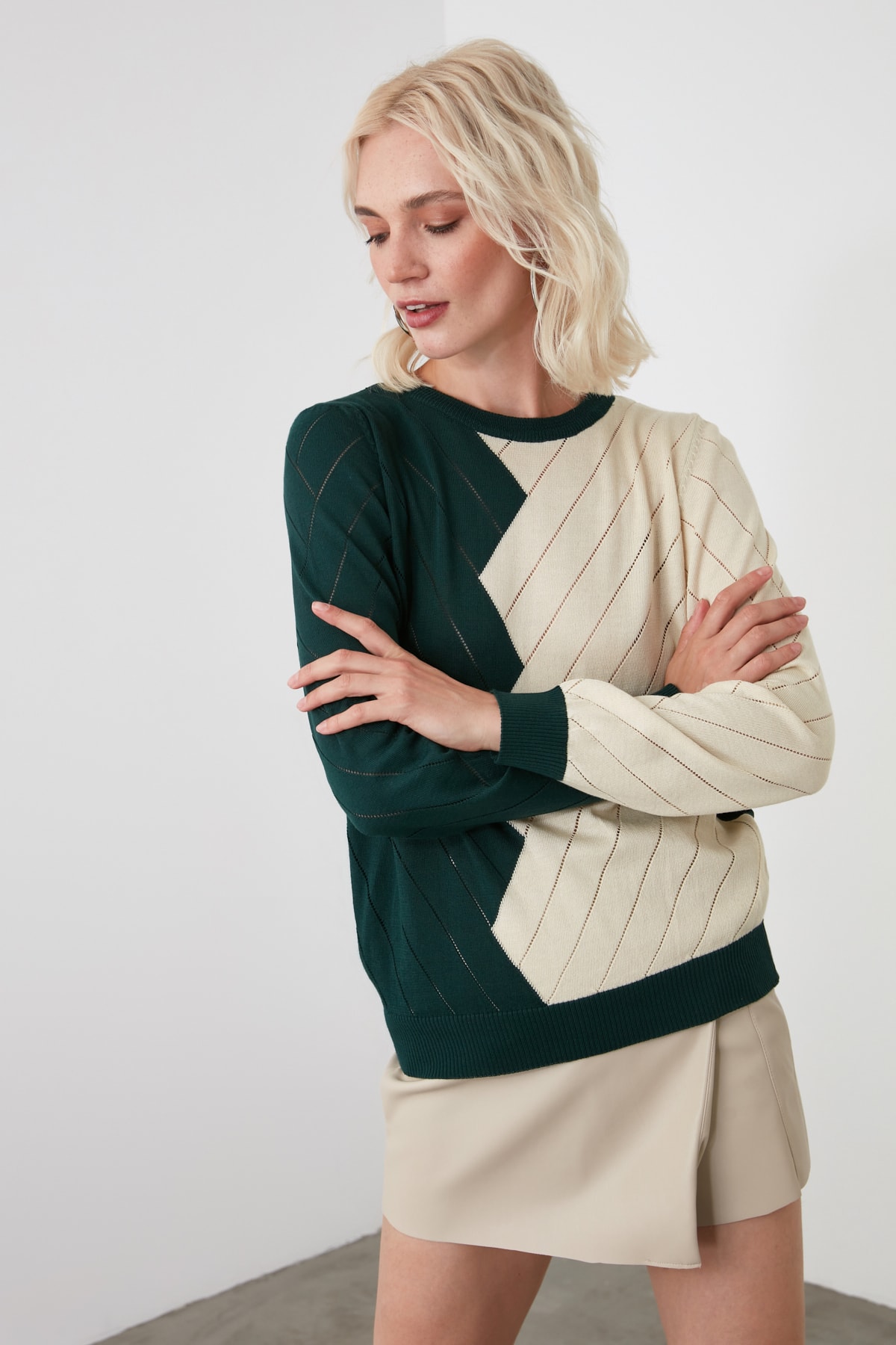 Women's sweater Trendyol Two-toned