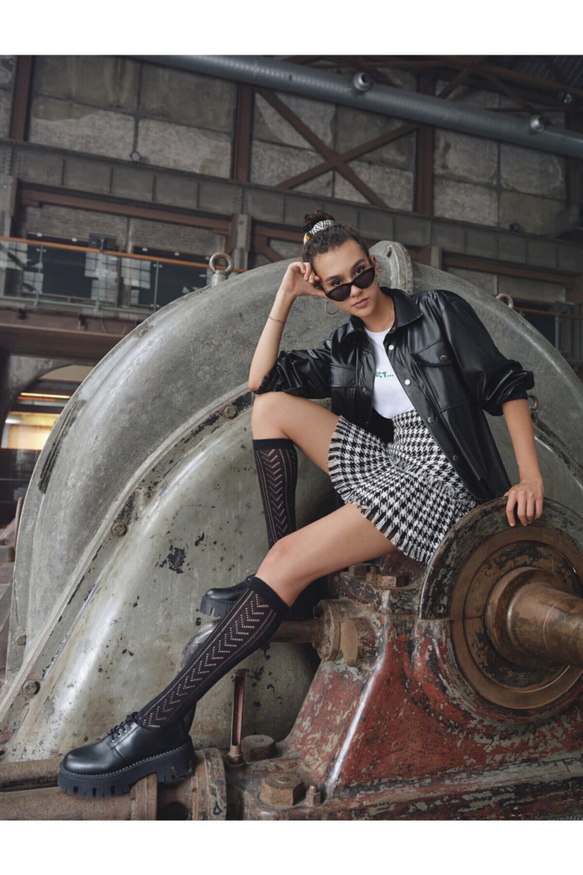 Koton Crowbar Patterned Mini Skirt