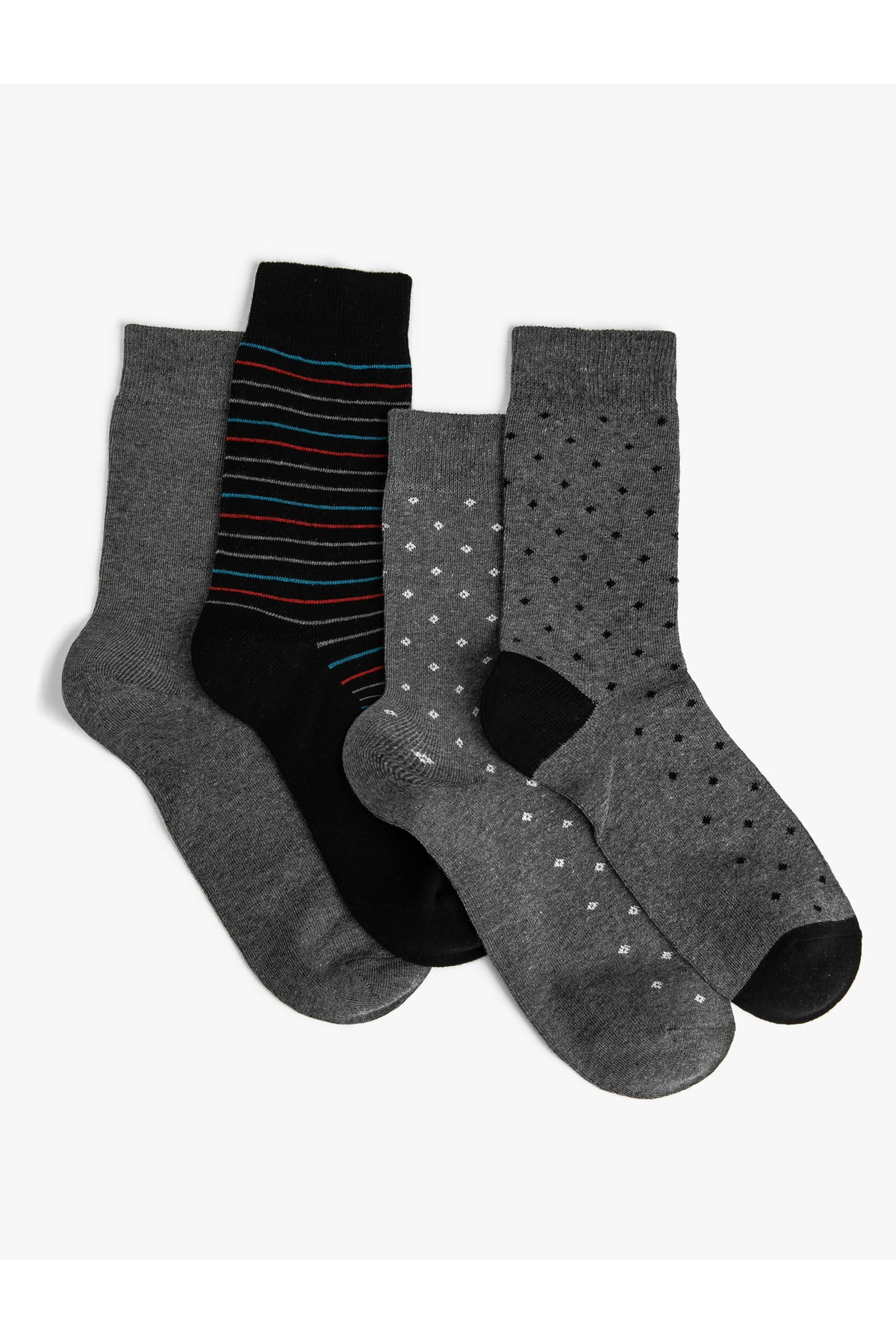 Levně Koton Set of 4 Striped Socks