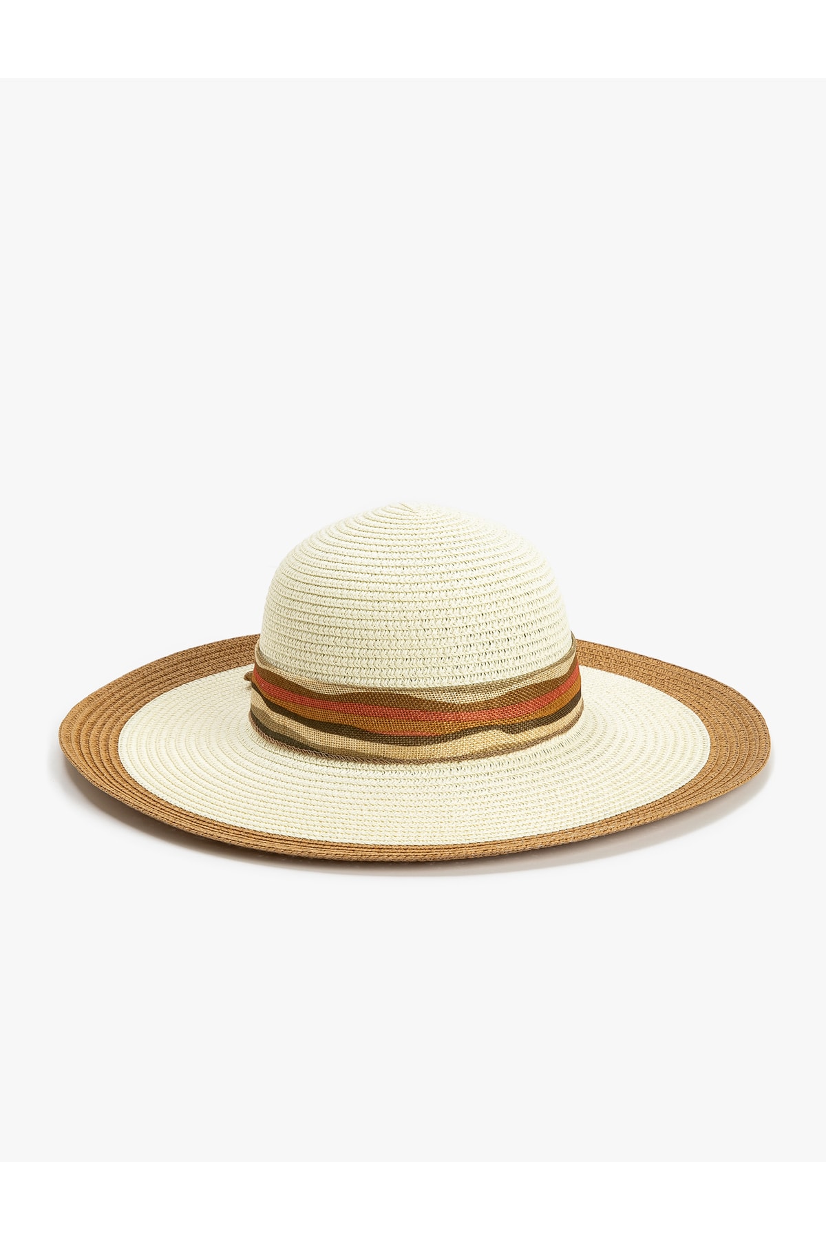 Levně Koton Straw Hat with Bow Sash Detail
