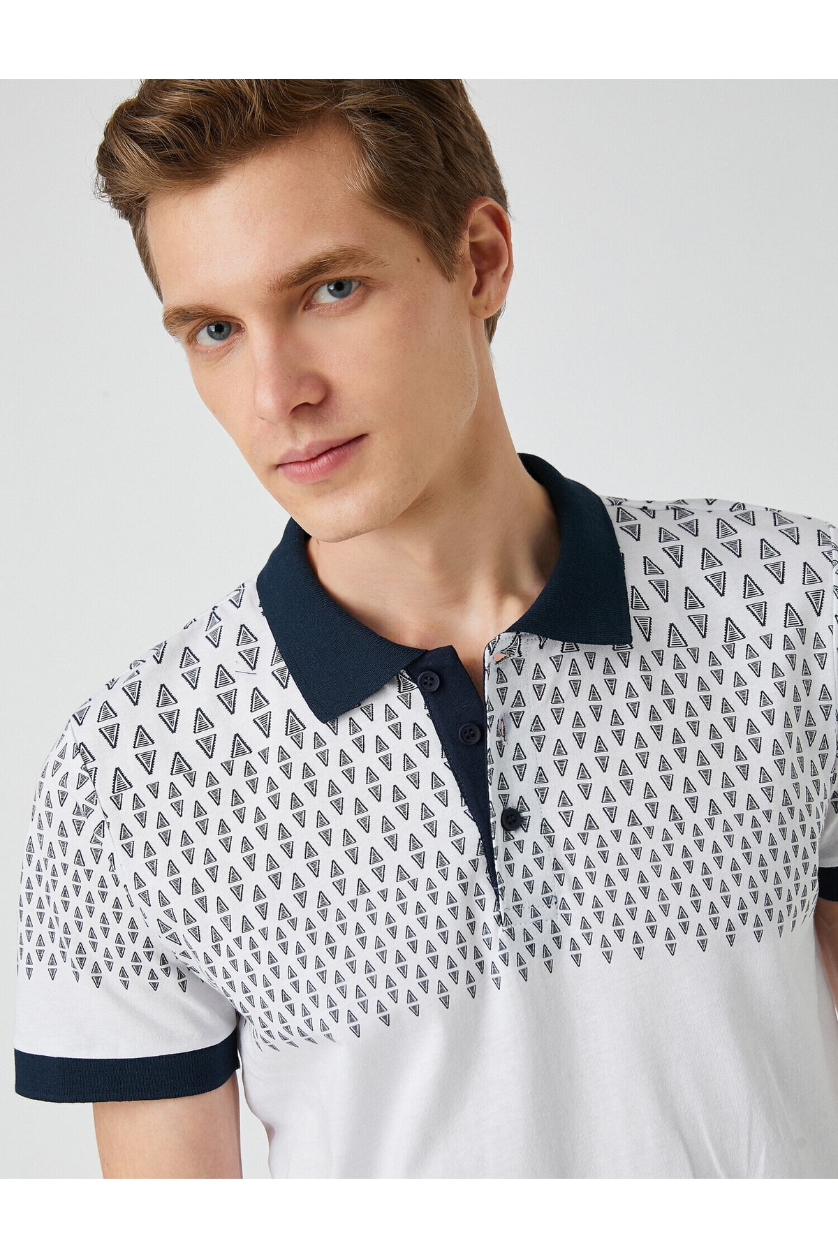 Koton Polo T-shirt - White - Fitted