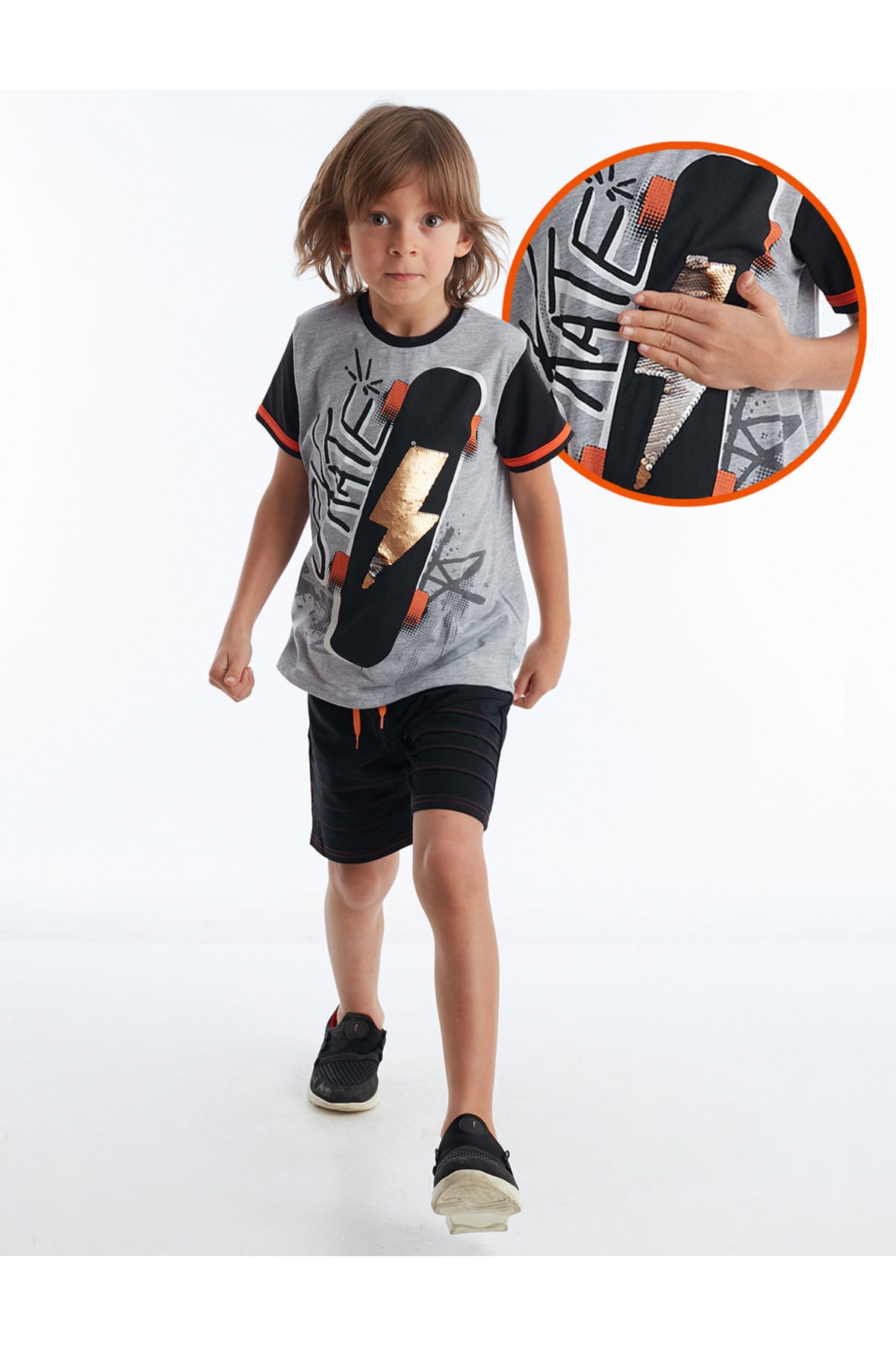 Mushi Thunder Skate Boys T-shirt Shorts Set