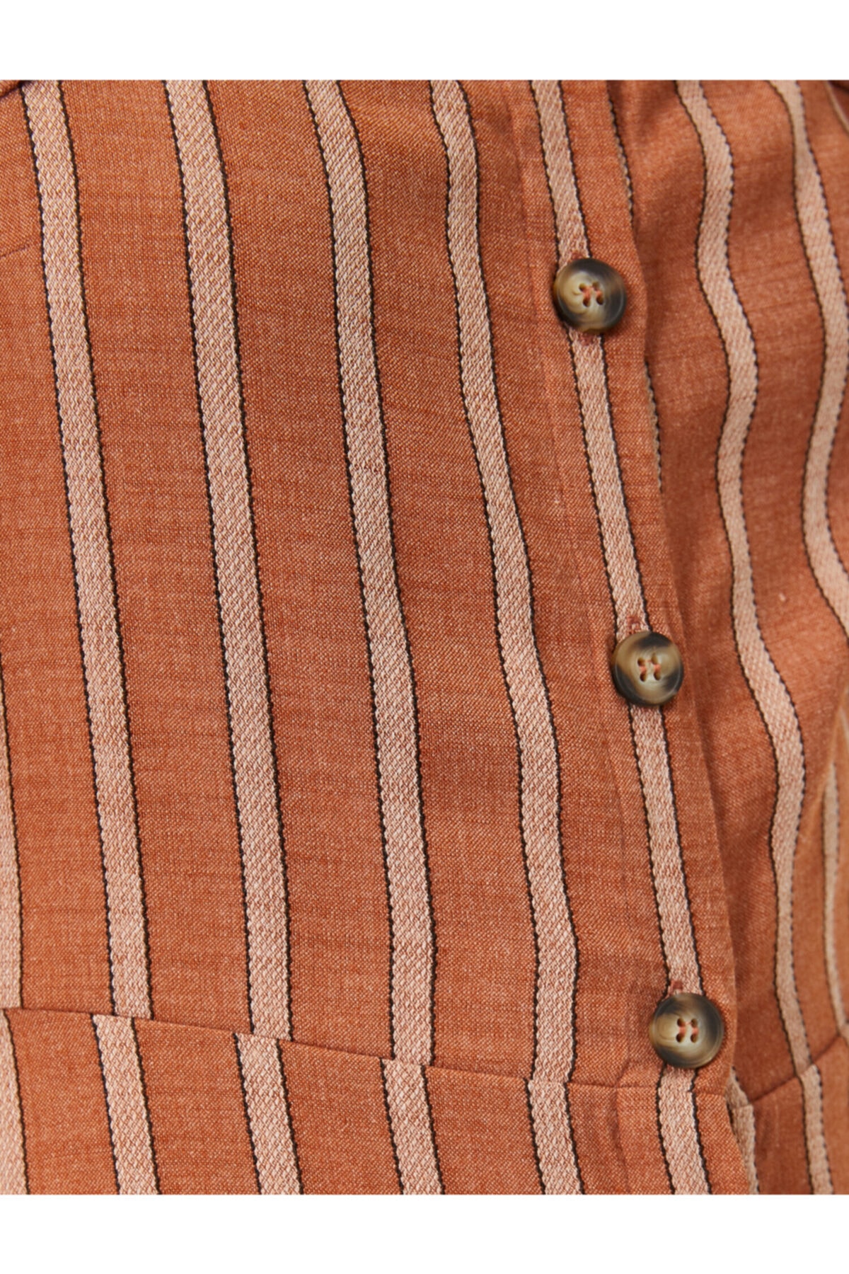 Koton femei Brown Striped Dress