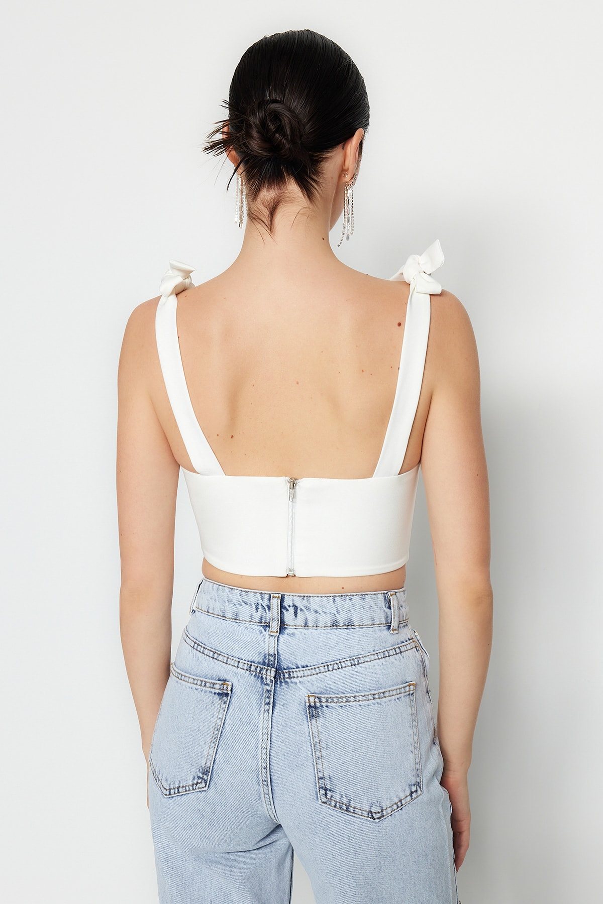 Top dama Trendyol Ecru