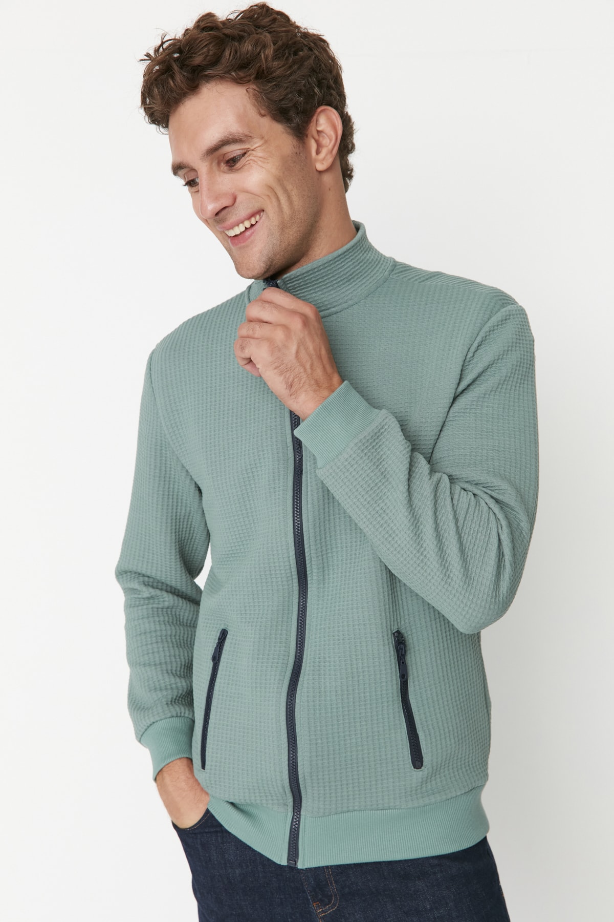 Trendyol Cardigan - Green - Regular fit