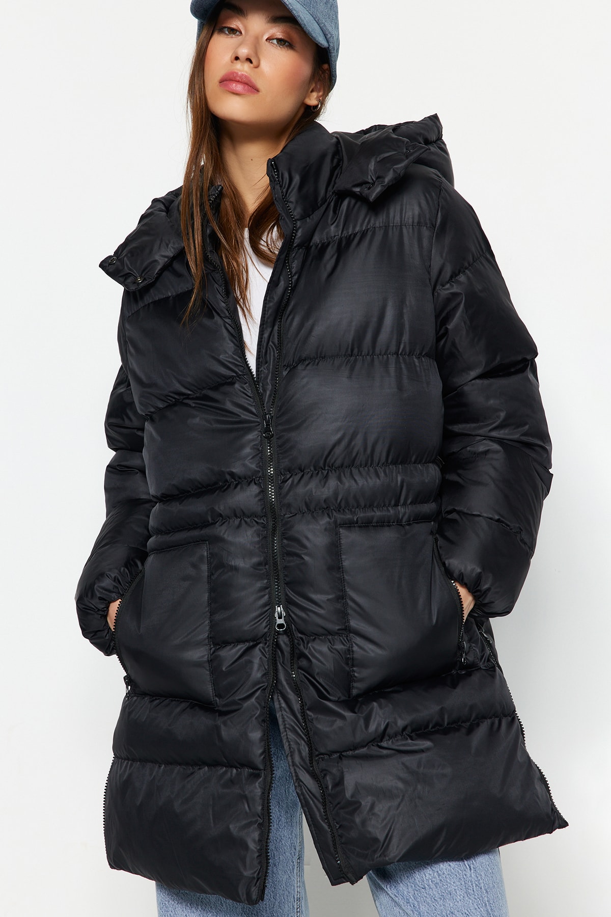 Trendyol Winter Jacket - Black - Puffer