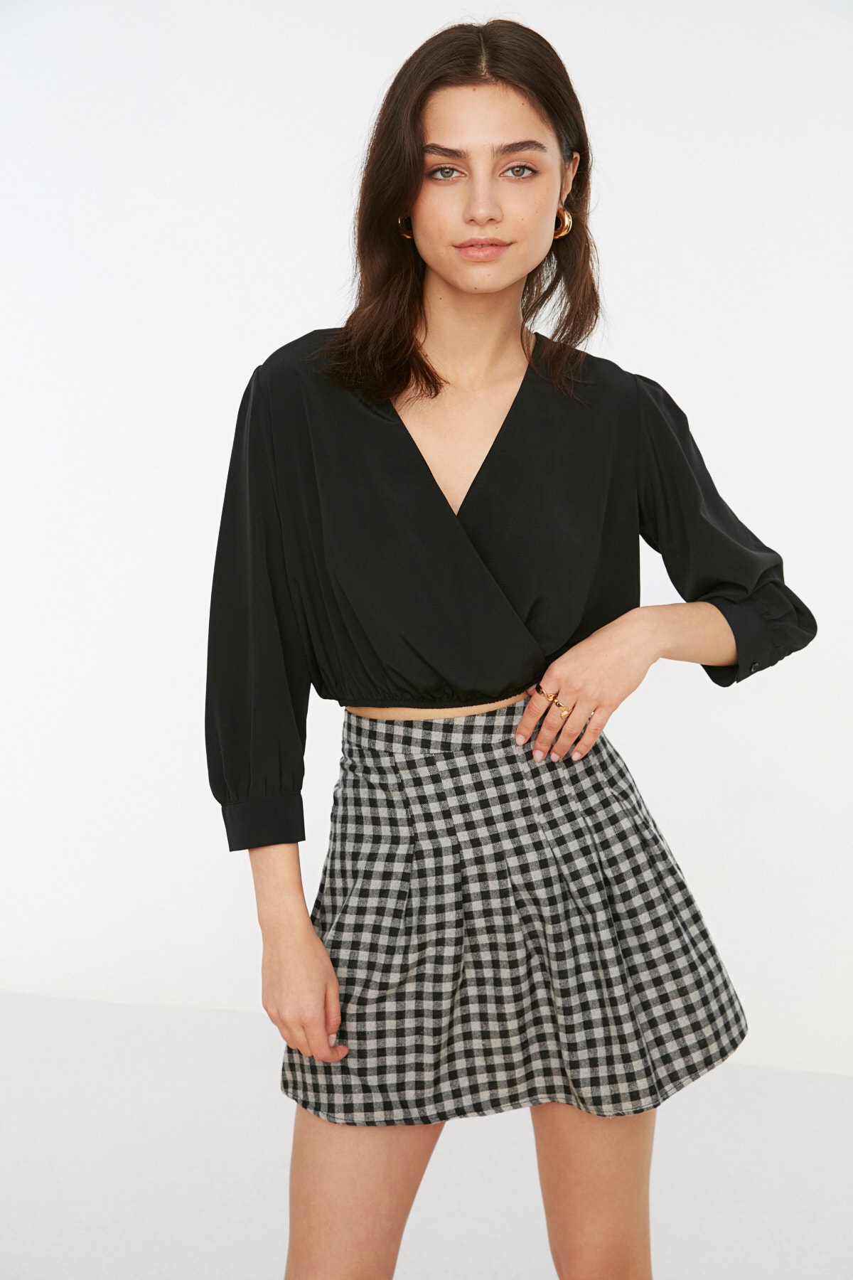 Trendyol Blouse - Black - Regular fit
