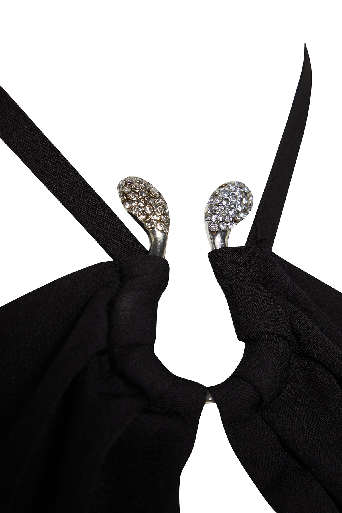 Rochie de seara neagra trendyol cu detaliu accesoriu