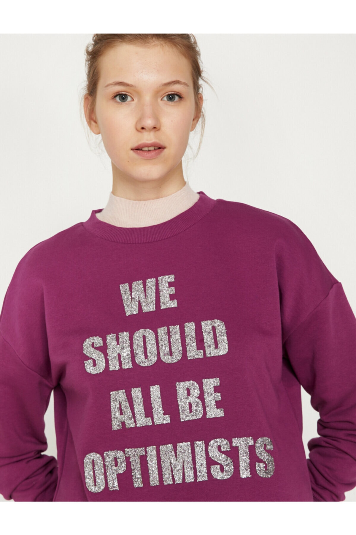 Koton Women&#039;s Pink Sweatshirt