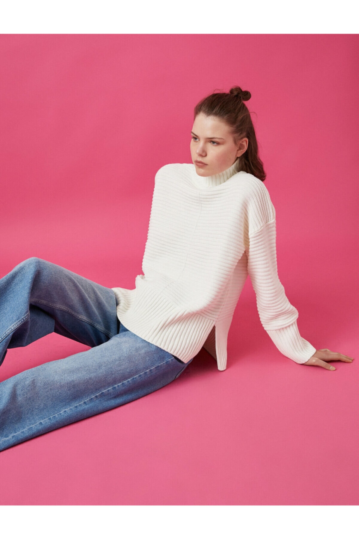 Koton Sweater - Ecru - Regular fit