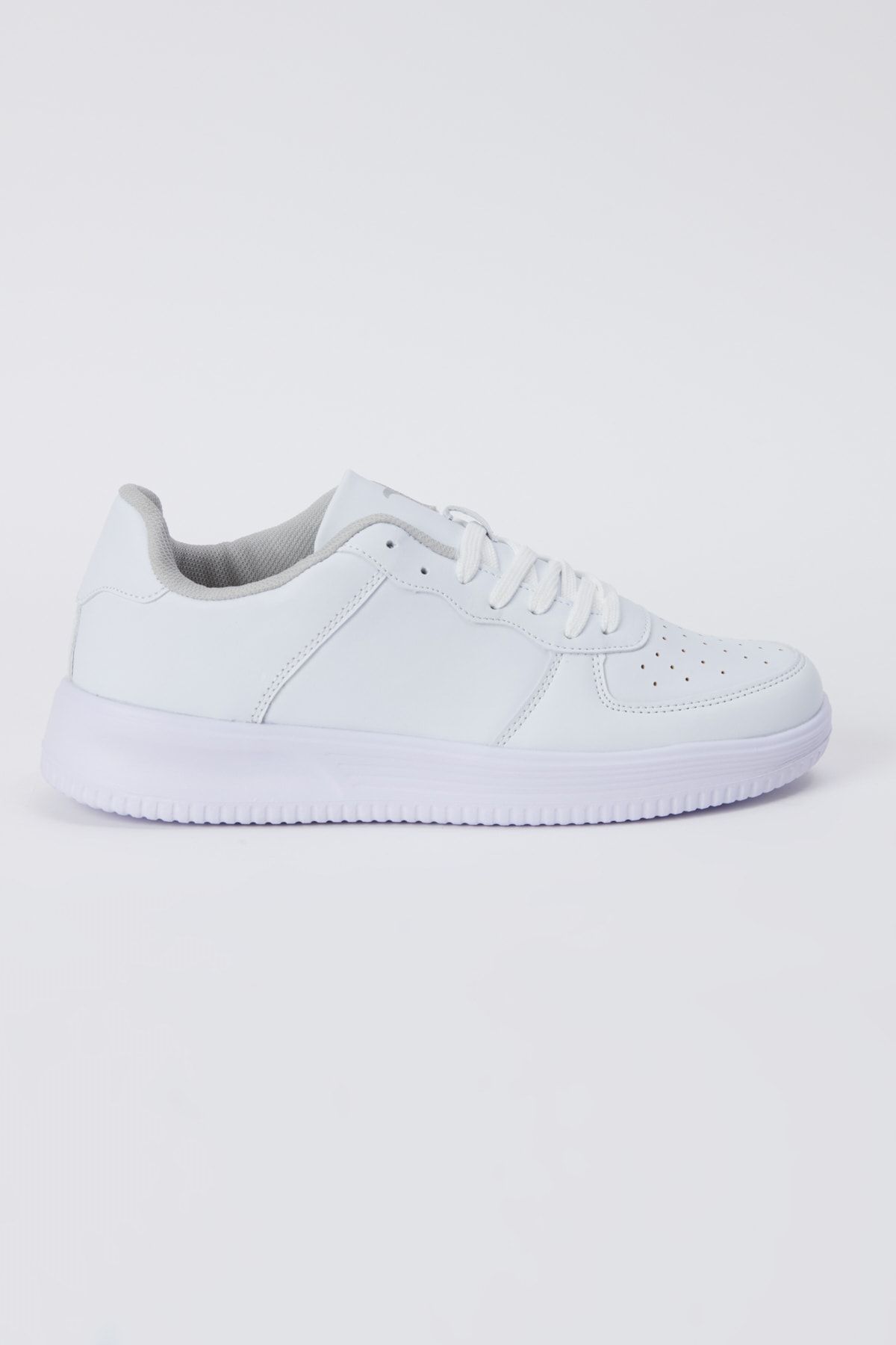 Levně AC&Co / Altınyıldız Classics Men's White Laced Comfort Sole Casual Sneaker Shoes