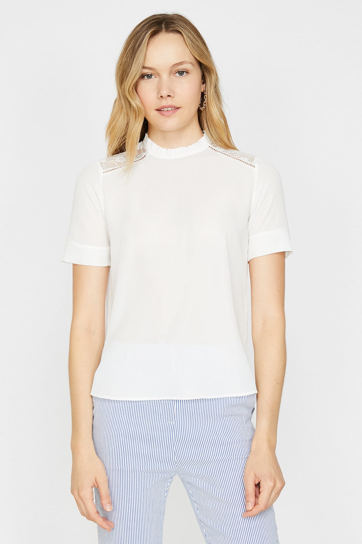 Koton Lace Detailed Blouse