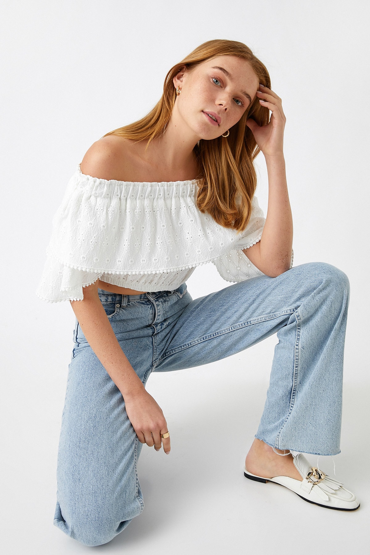 Koton Blouse - Weiß - Relaxed fit