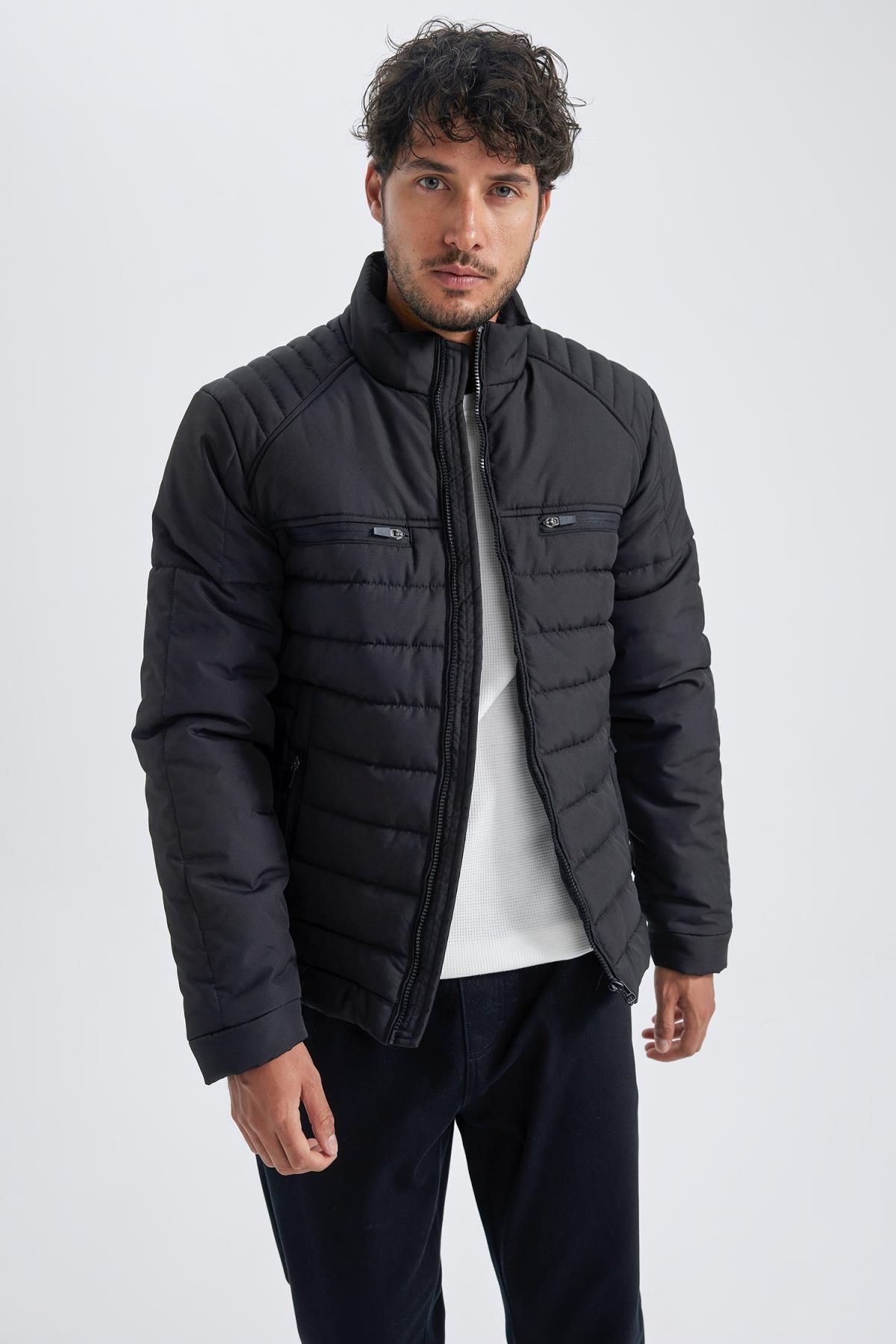 DEFACTO Slim Fit High Neck Down Coat