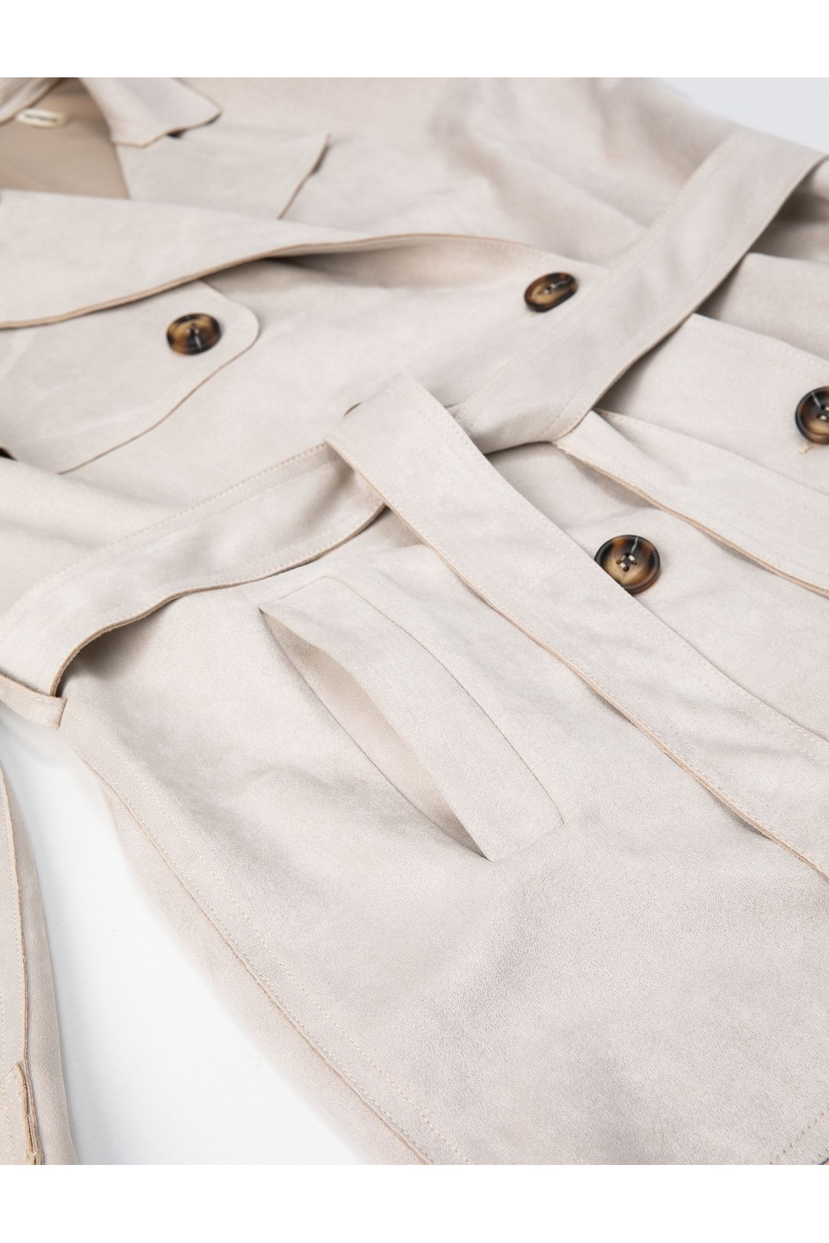 Trenci Koton Buzunar cu nasturi la talie cu nasturi