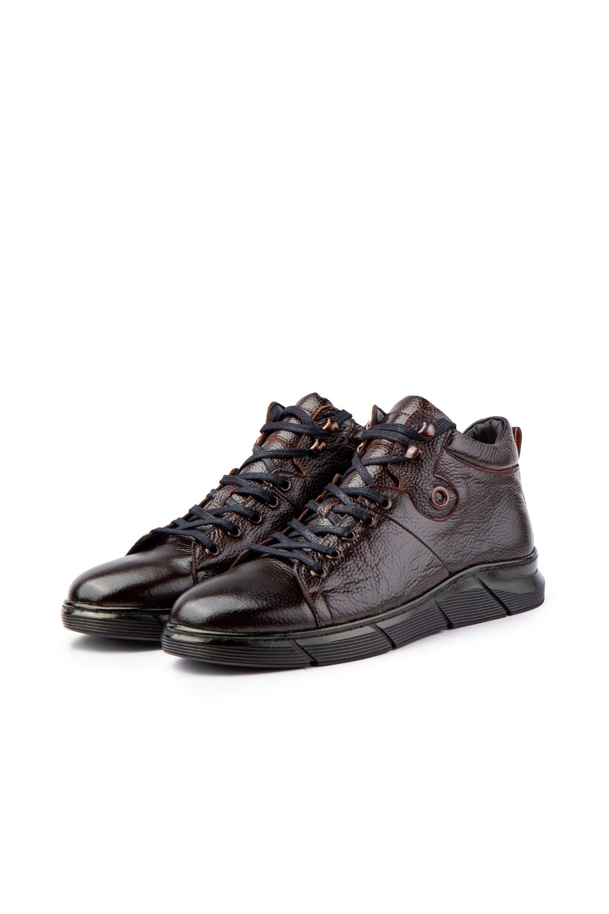 Ducavelli Ranne Genuine Leather Lace-up Rubber Sole Men's Boots.