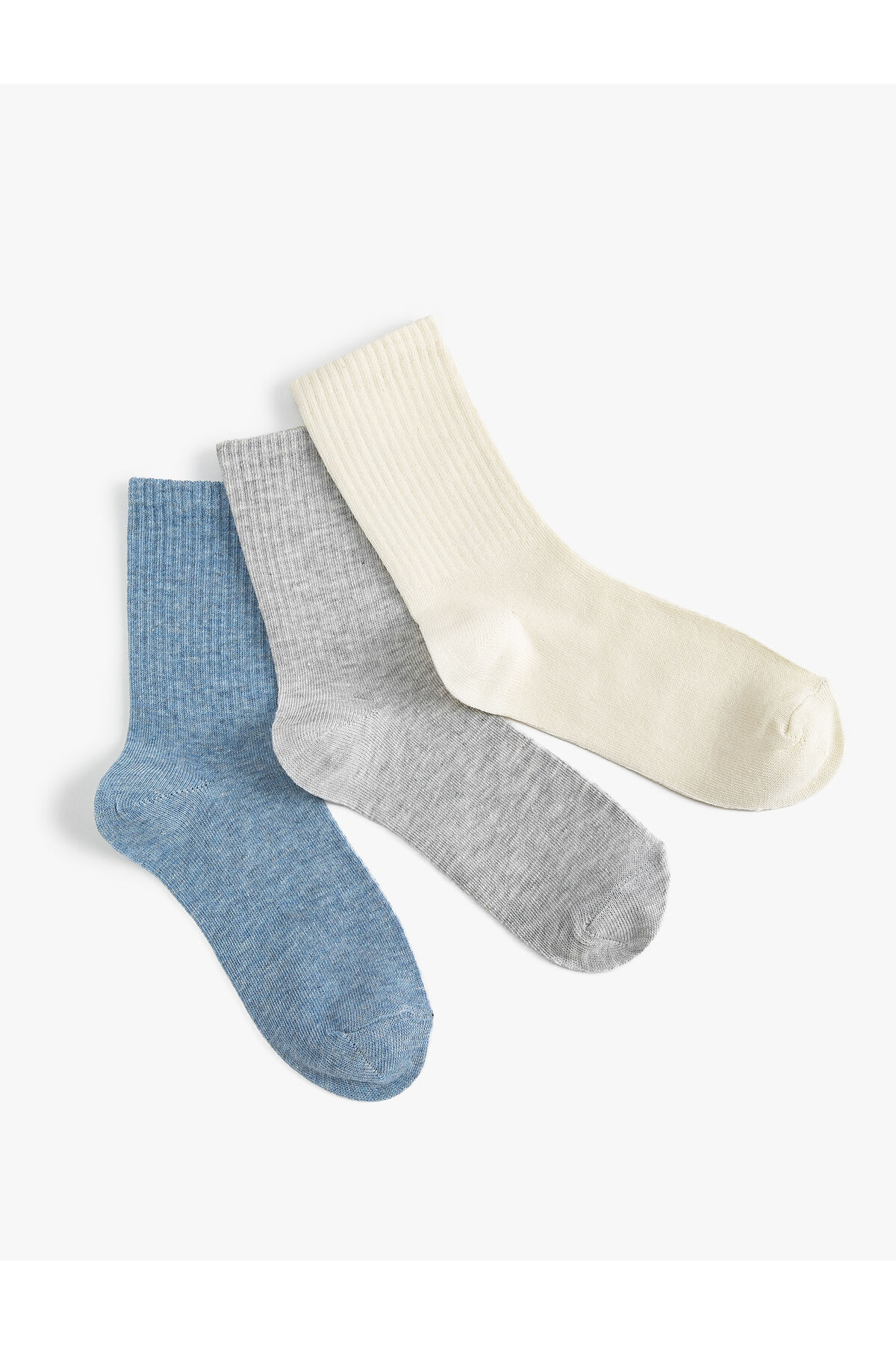 Koton 3-Piece Set of Basic Socks