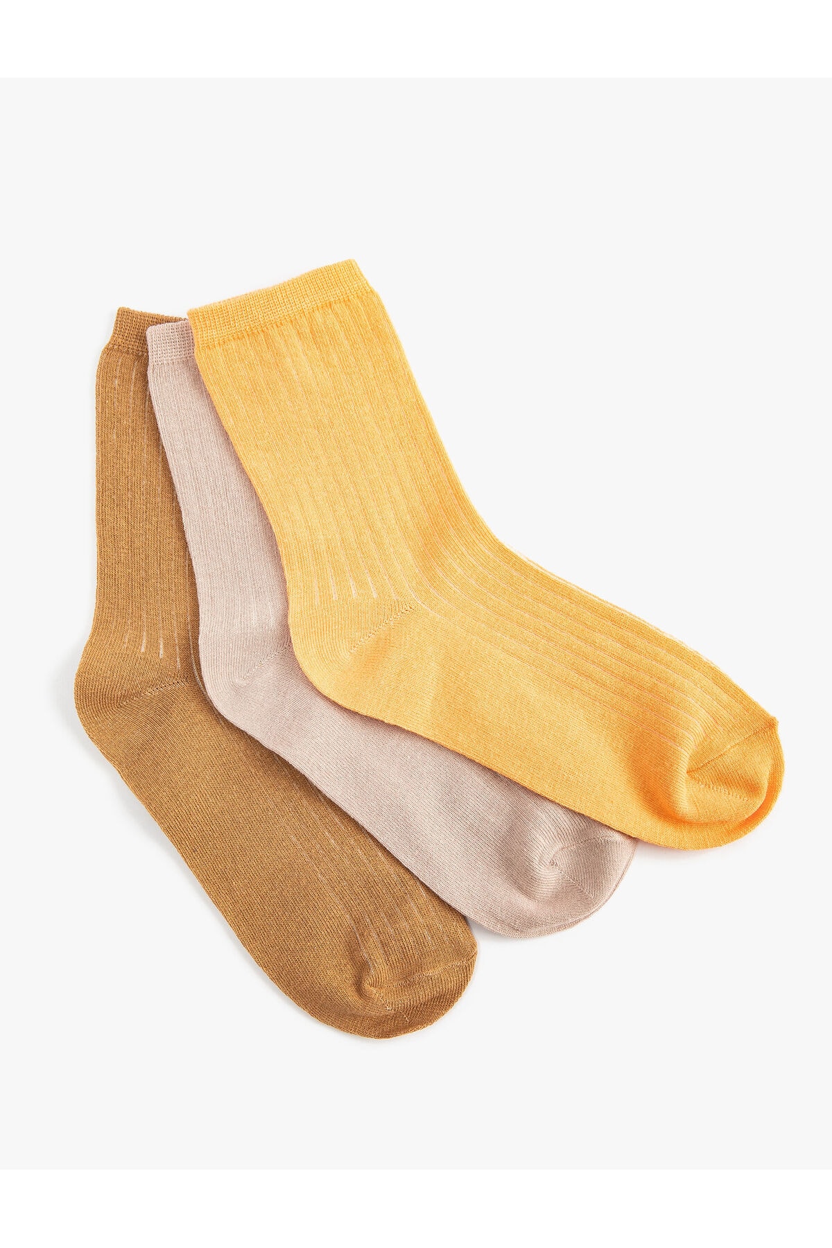 Koton 3-Piece Set of Socks, Multicolored