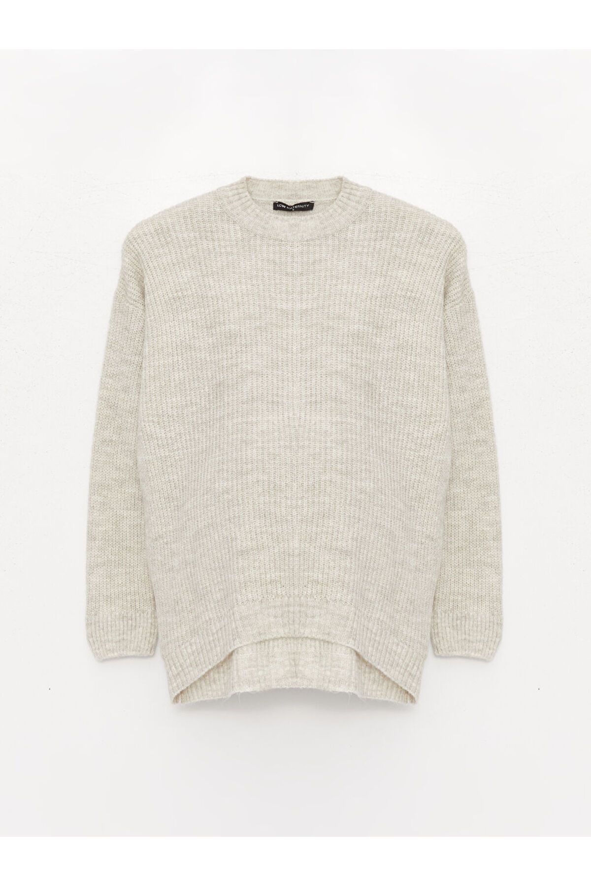LC Waikiki Crew Neck Plain Long Sleeve Maternity Knitwear Sweater