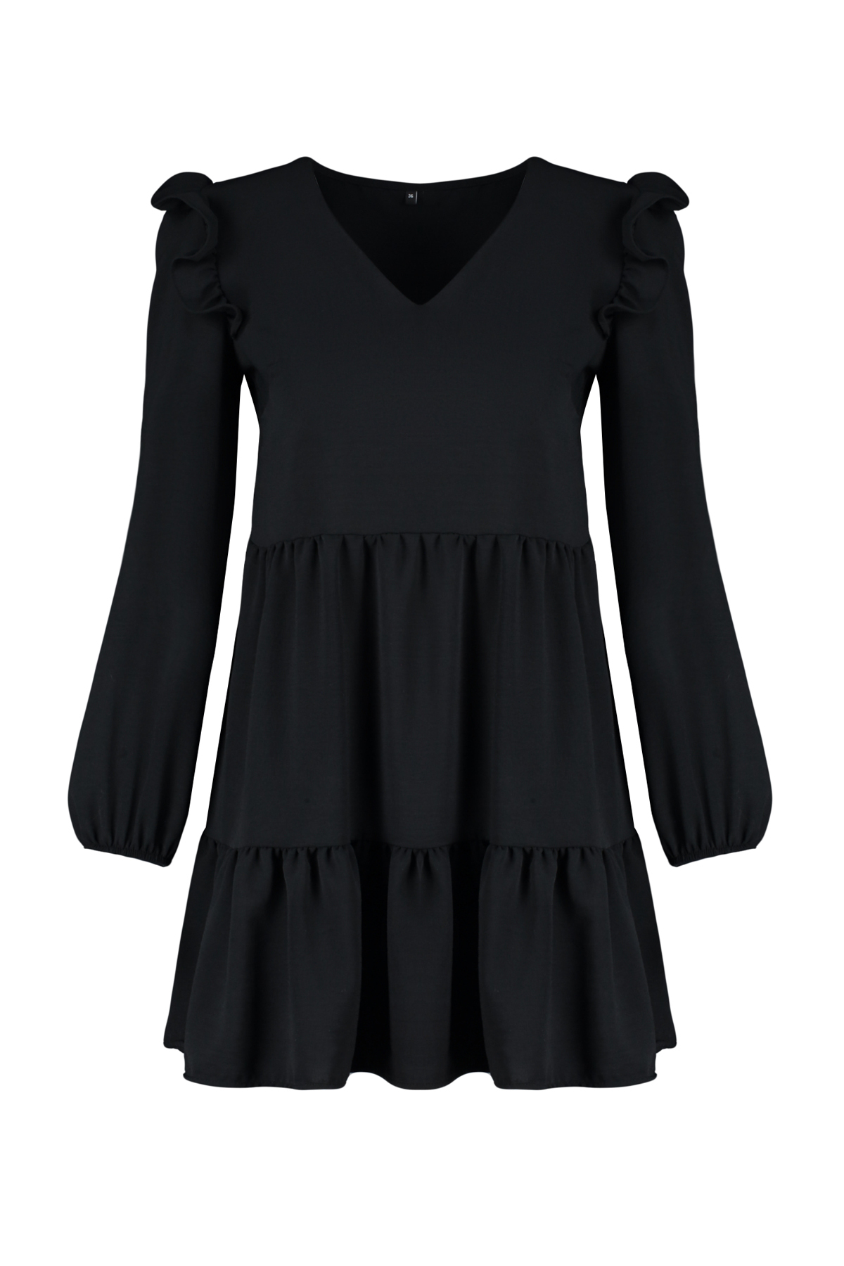 Trendyol Black Petite Plisate Rochie