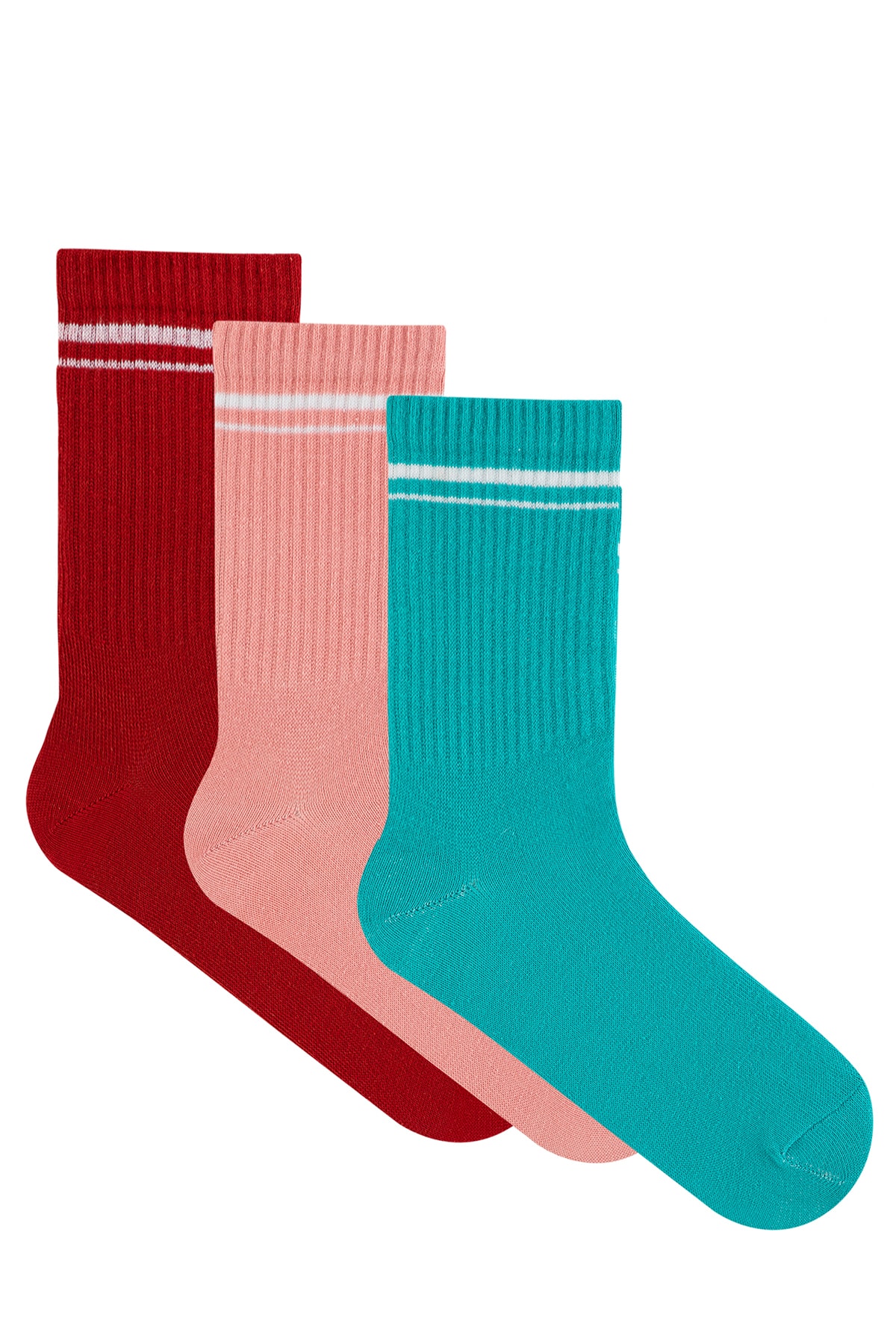 Levně LOS OJOS 3 Pairs Multicolored Cotton Long Length Retro Socks