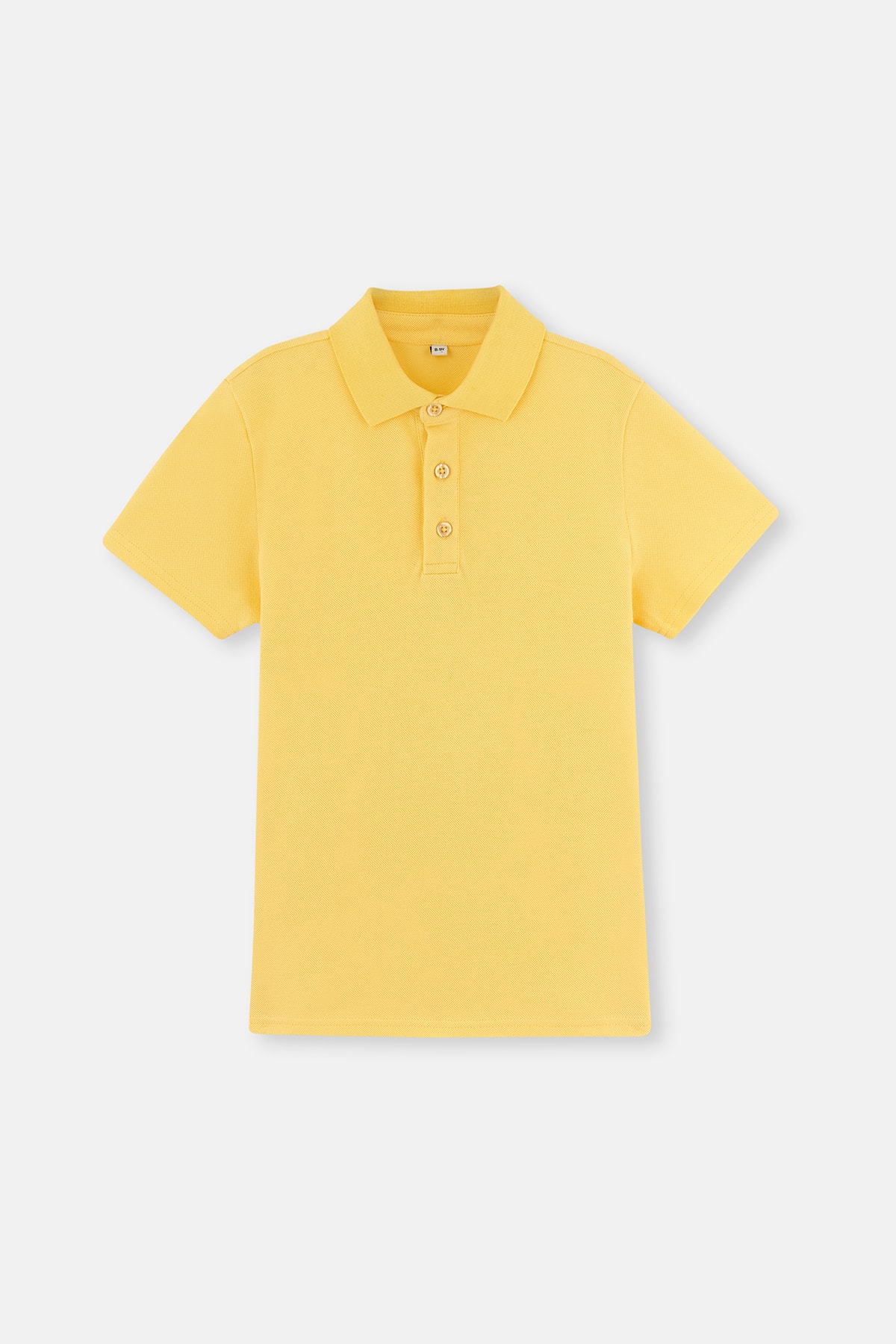 Dagi Yellow Pique Polo Neck T-Shirt