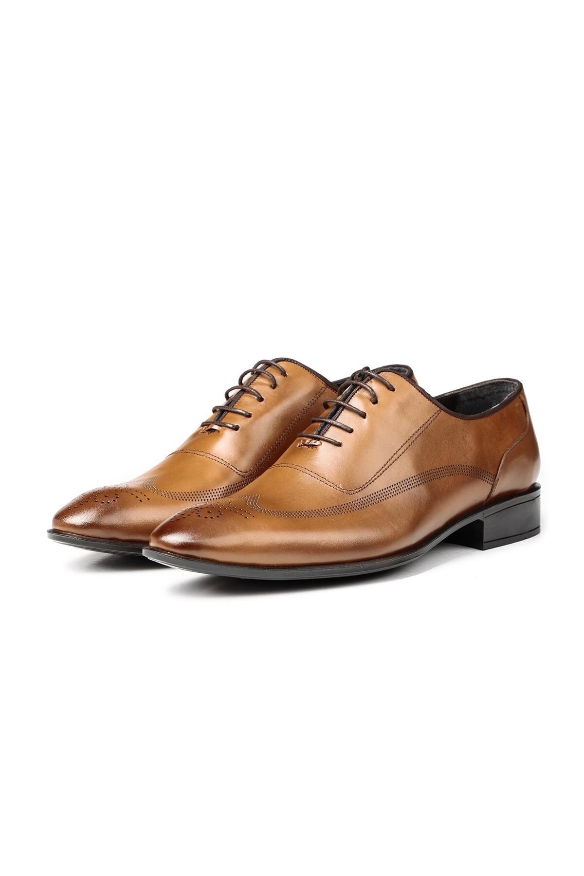Levně Ducavelli Stylish Genuine Leather Men's Oxford Lace-Up Classic Shoe.