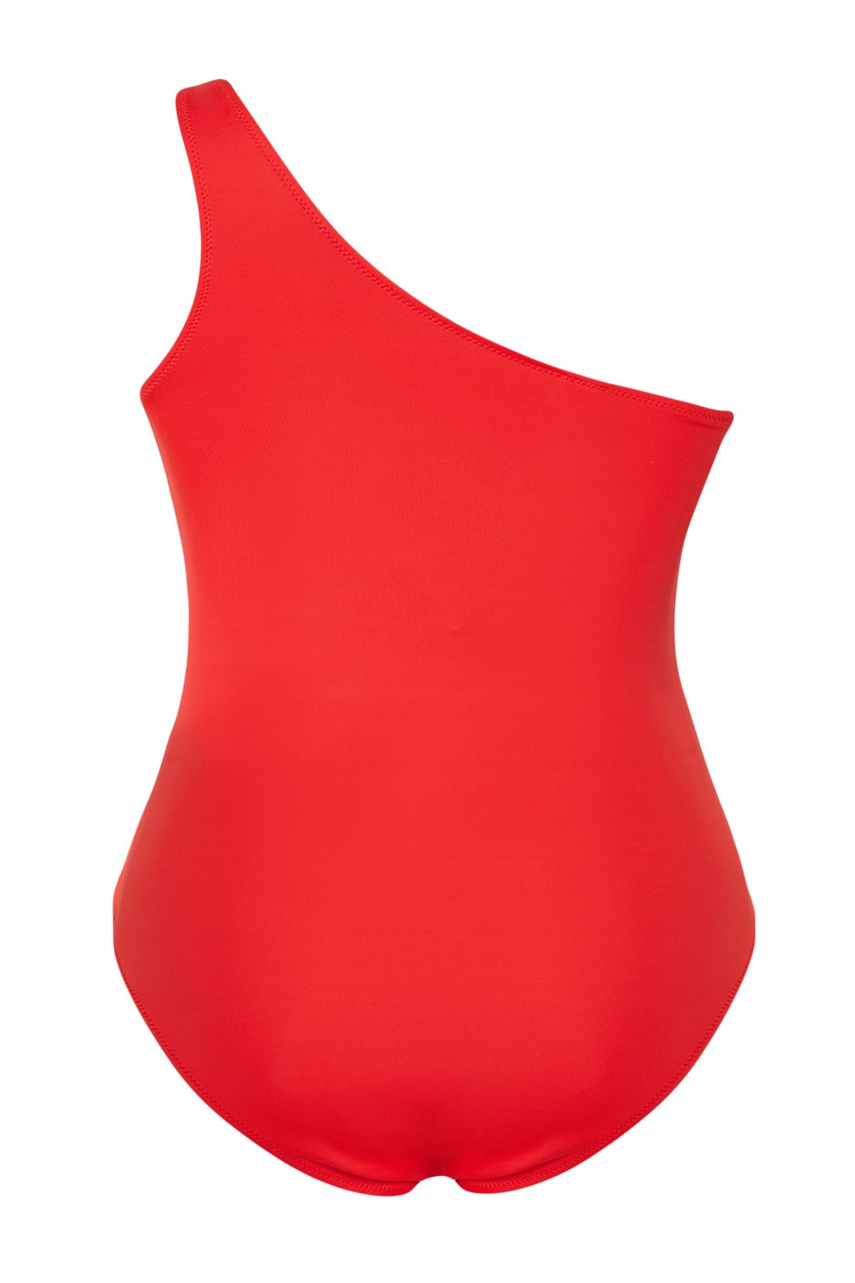 Trendyol Curve Red One Shoulder Floral Appliqued Swimsuit