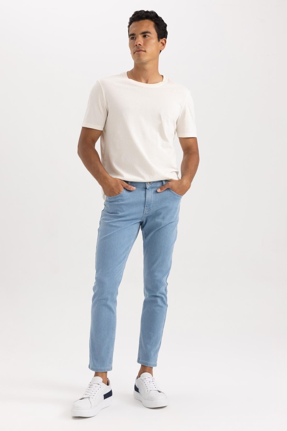 DEFACTO Carlo Skinny Fit Extra Slim Fit Normal Waist Extra Skinny Leg Jeans