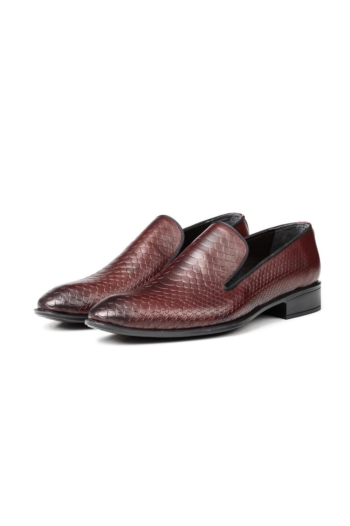 Ducavelli Alligator Genuine Leather Men's Classic Shoes, Loafers Classic Shoes, Loafers.