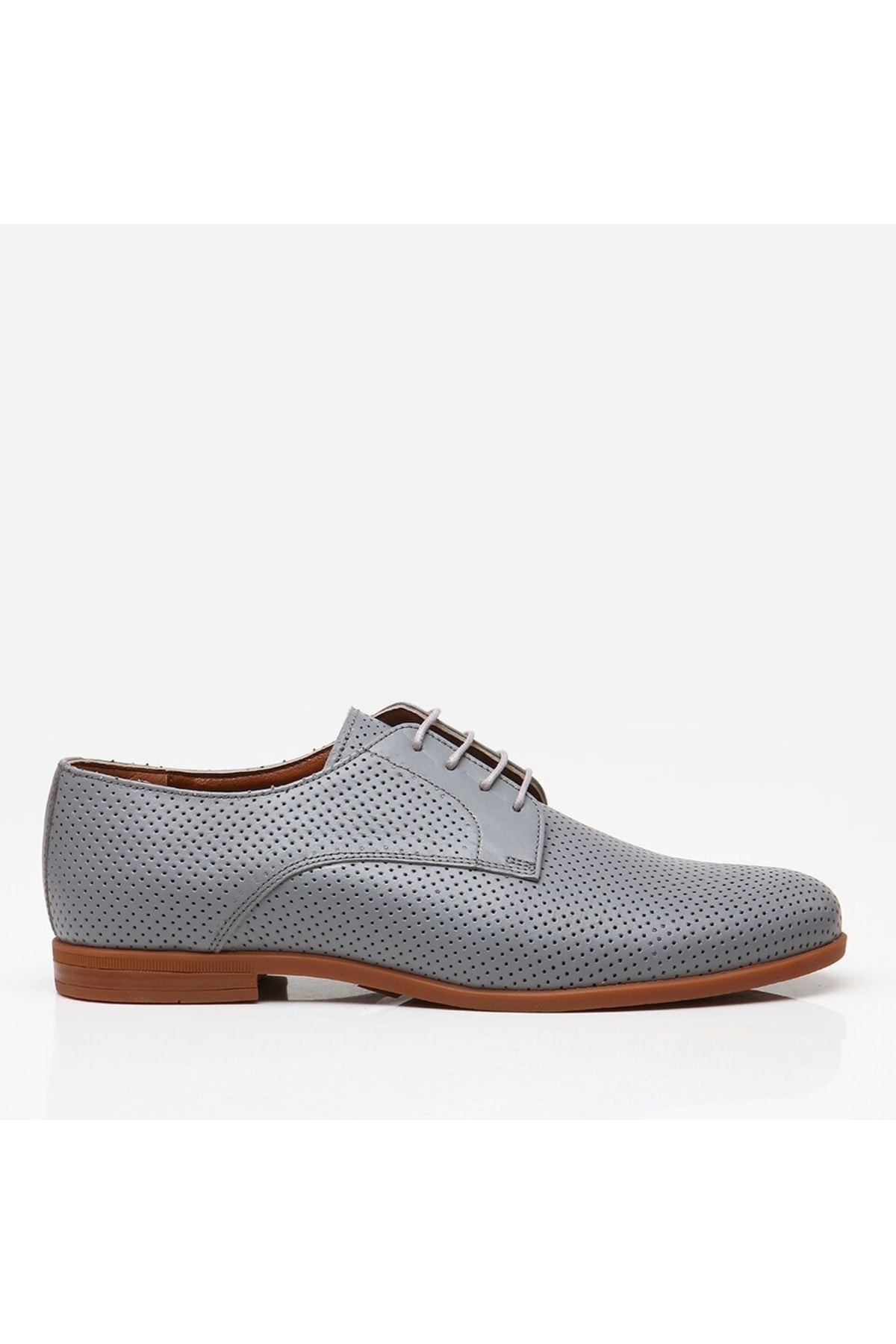 Hotiç Genuine Leather Gray Men's Casual Shoes