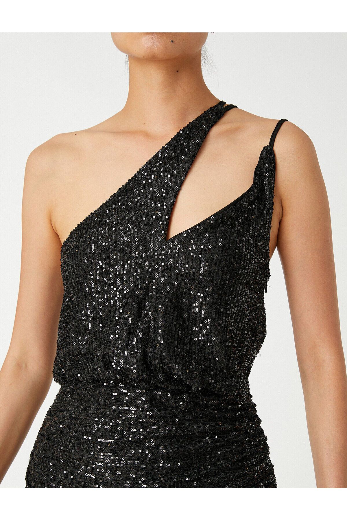 Koton Window Detailed Polka Dot Mini Dress