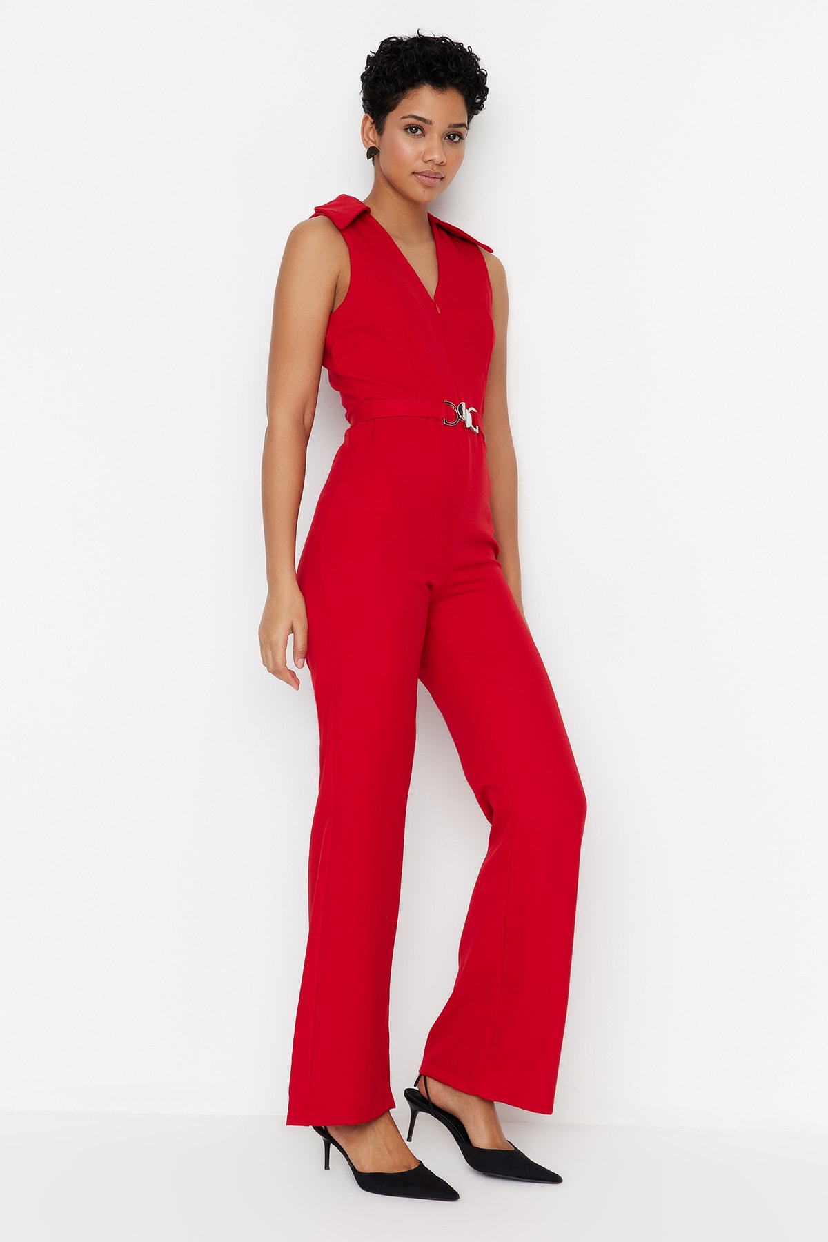 Trendyol Jumpsuit - Red - Regular fit