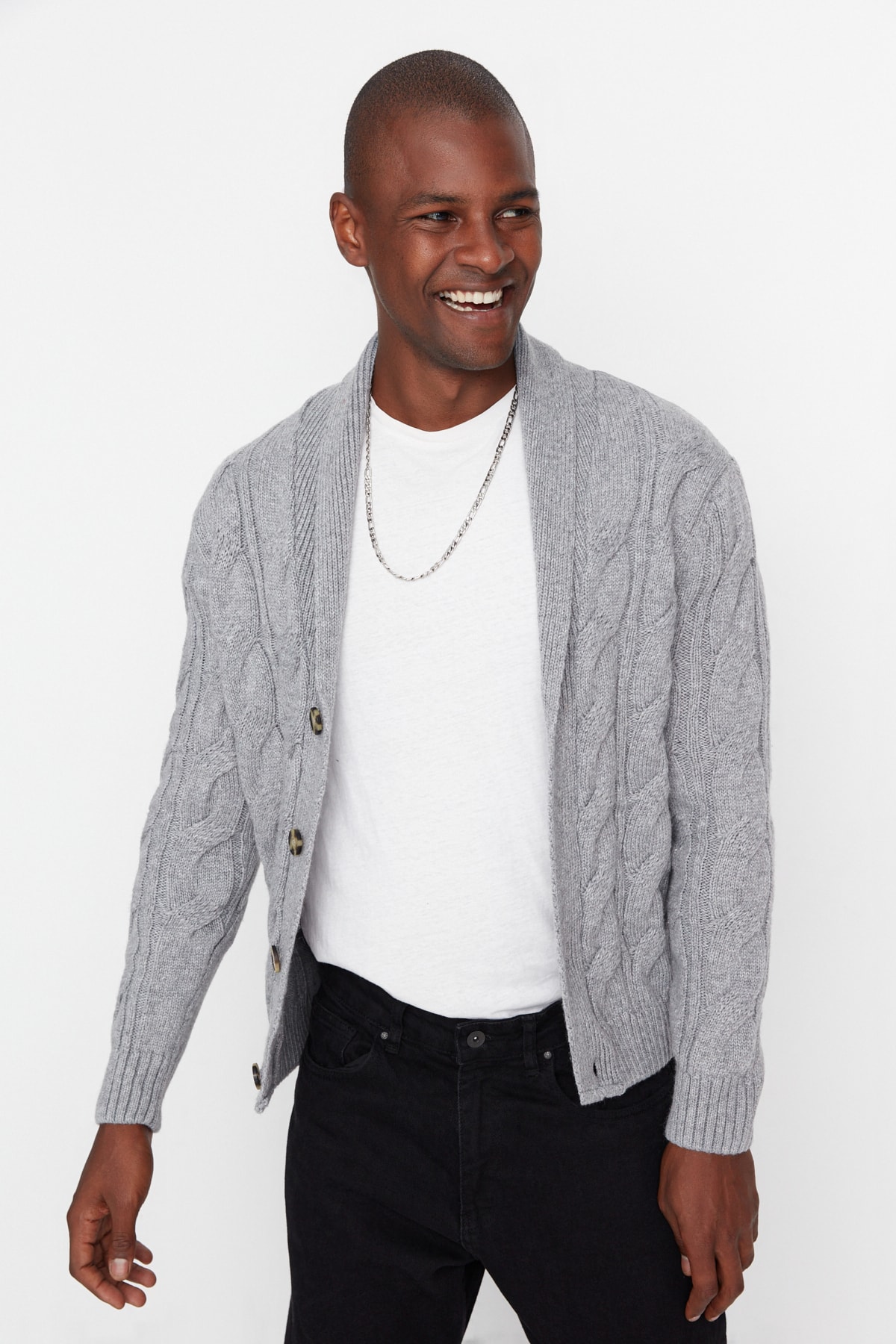 Cardigan barbati, Trendyol Knitwear