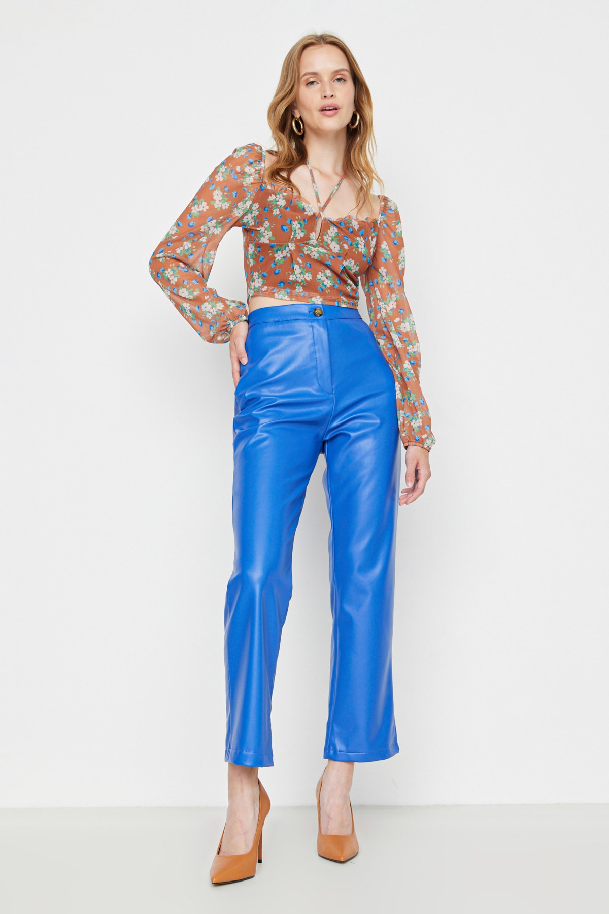 Trendyol Pants - Blue - Straight